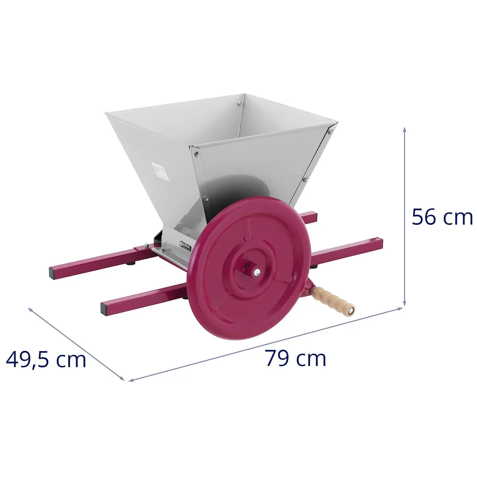 Broyeur à fruit - manuel - 27 L - Royal Catering (Couleur(s): Rouge)