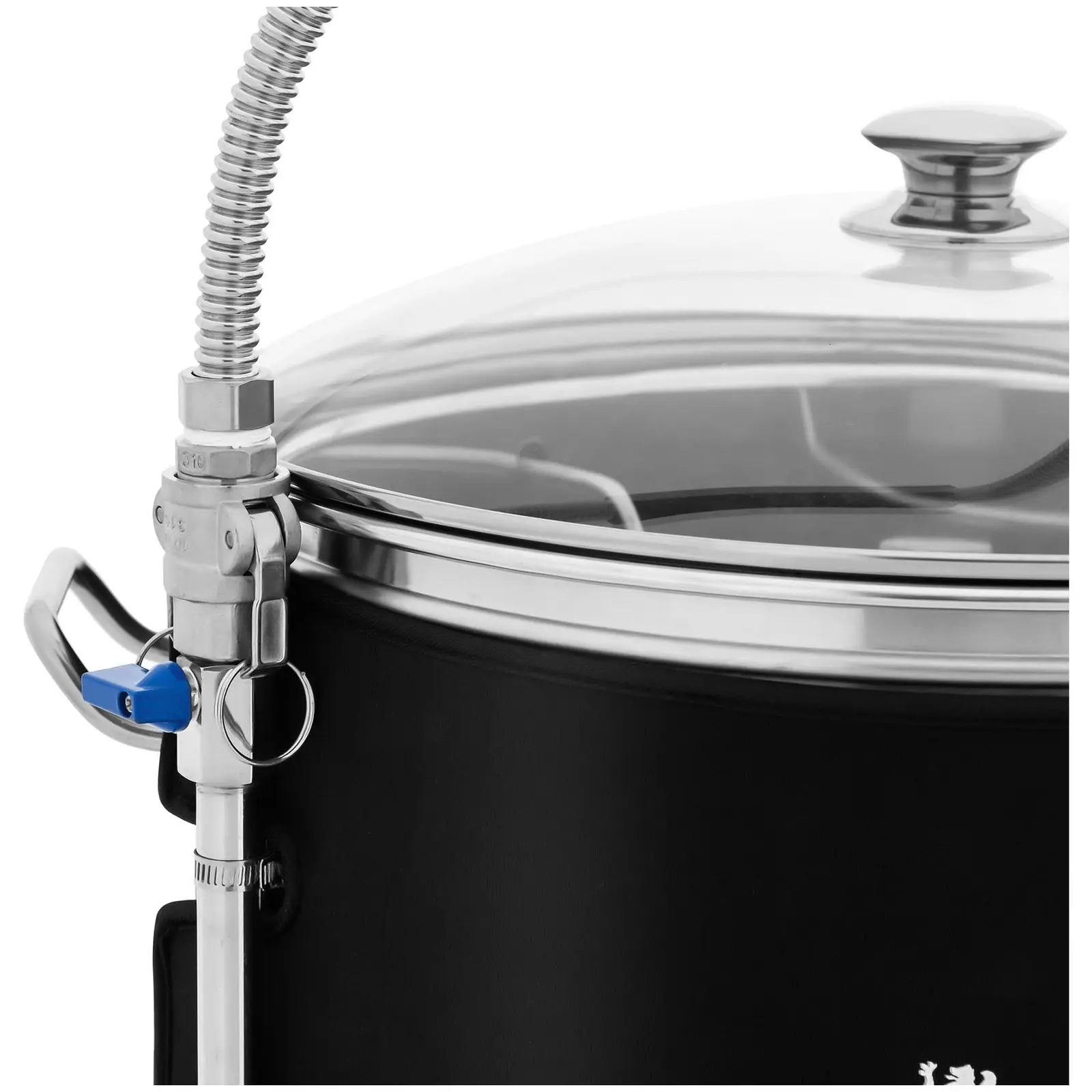 Cuve de brassage avec isolation - 40 L - 2500 W - 10 - 100 °C - Acier inoxydable - Écran LCD - Minuterie (Mode manuel: Oui)