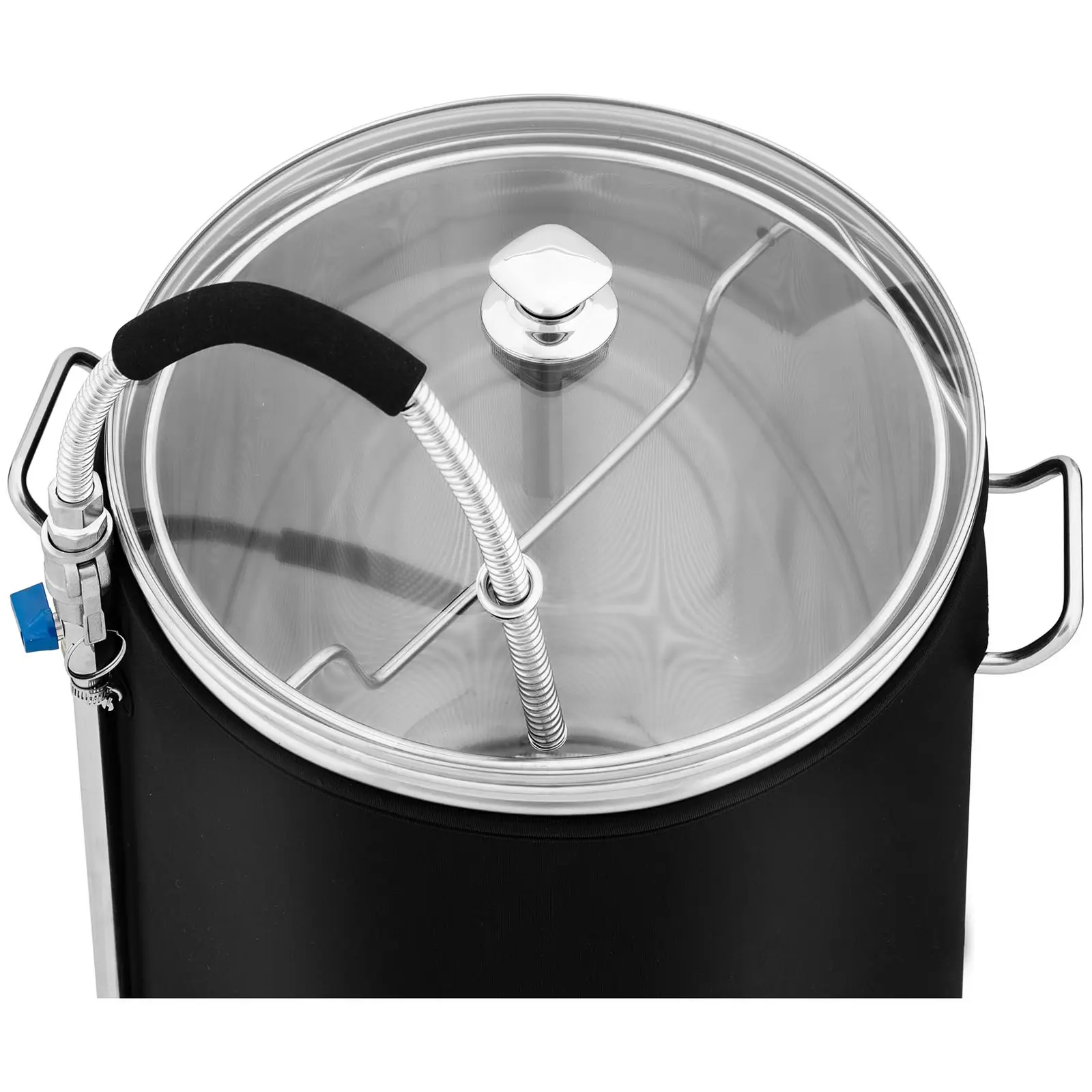 Fermentatore per birra con isolamento - 60 L - 3000 W - 10 - 100 °C - Acciaio inox - Schermo LCD - TImer