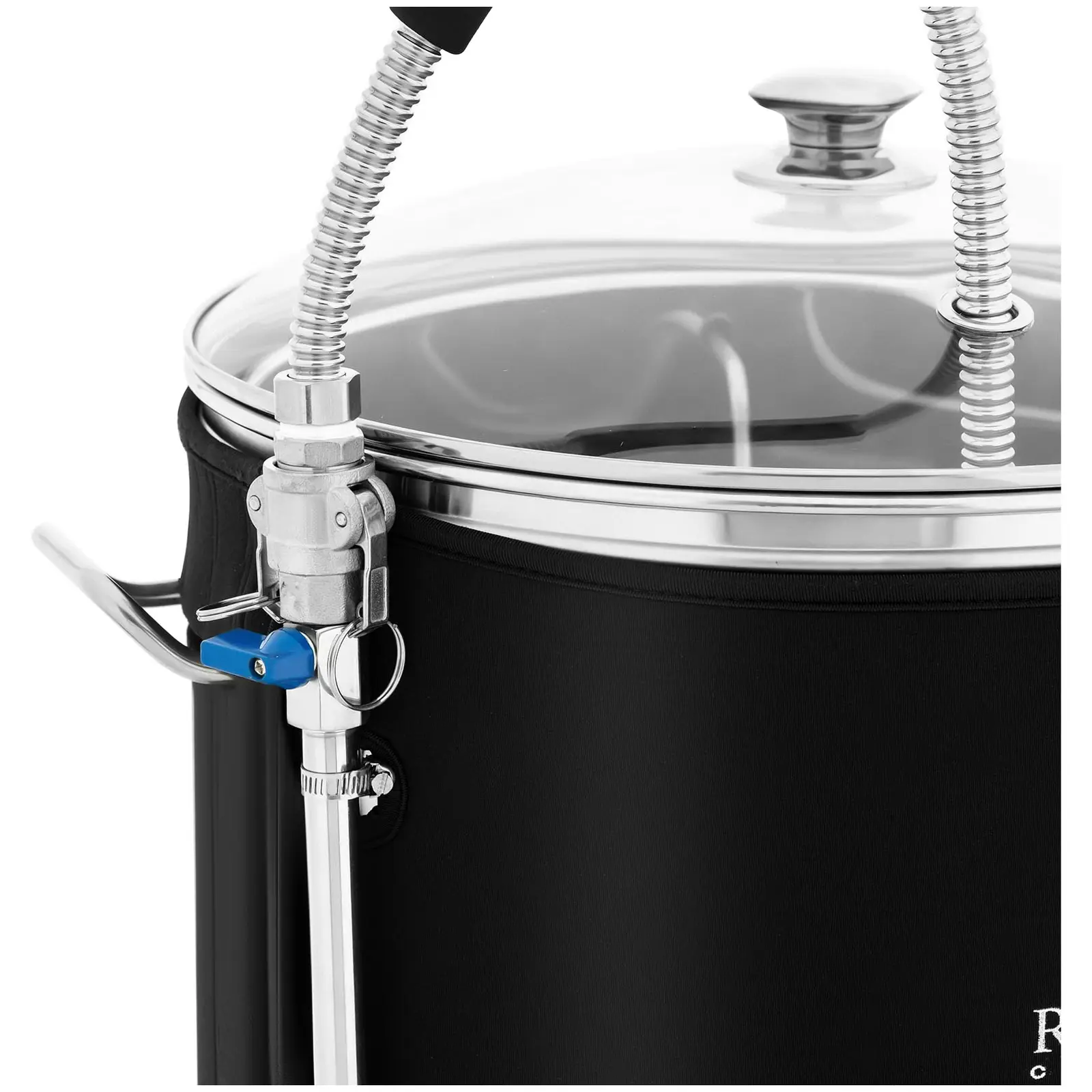 Kotel na vaření piva s izolací - 60 L - 3000 W - 10 - 100 °C - ušlechtilá ocel - LCD displej - časovač (Manuální režim: Ano)