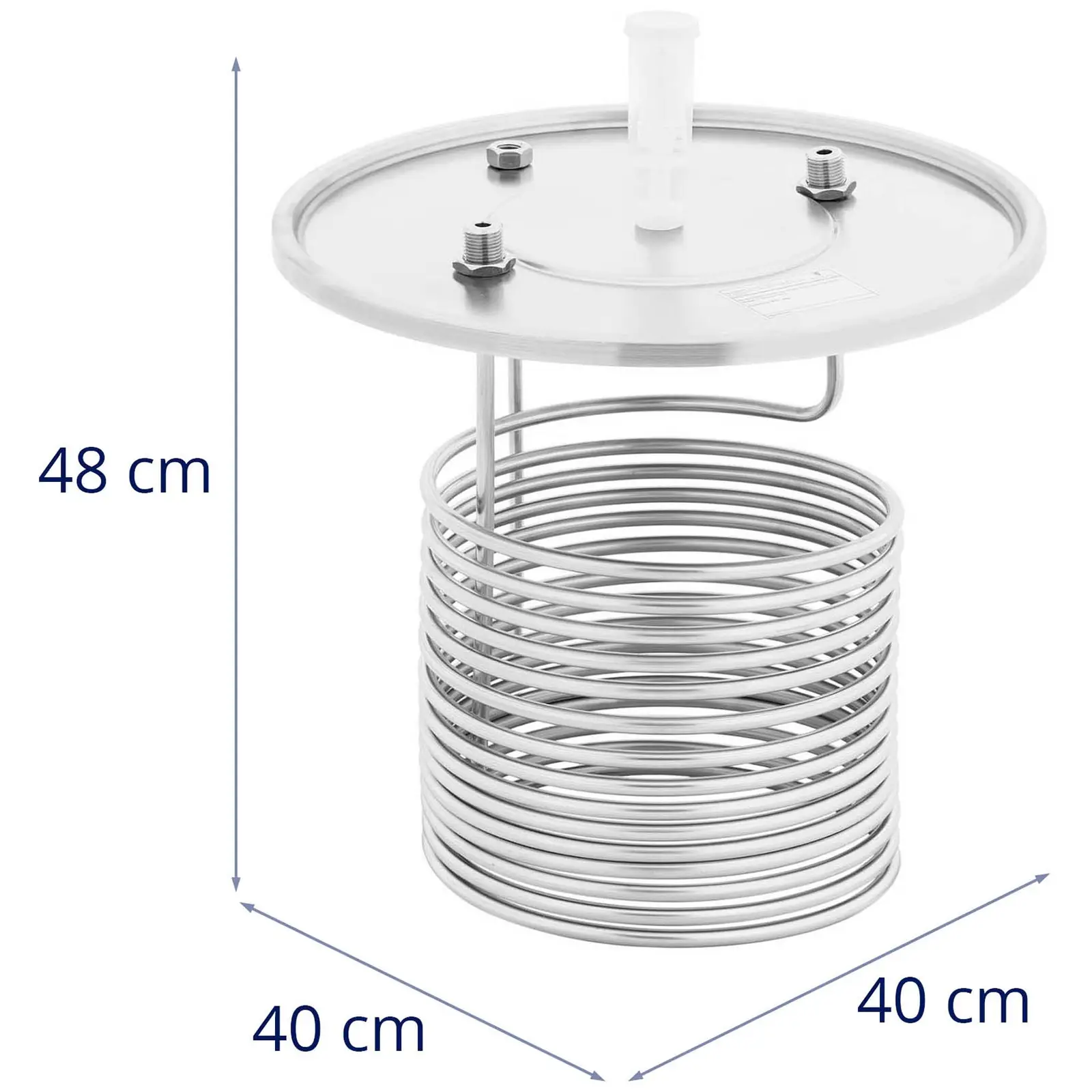 Chladící spirála - pro 60/70l fermentační nádoby - 15 smyček (Barva: Stříbrná)
