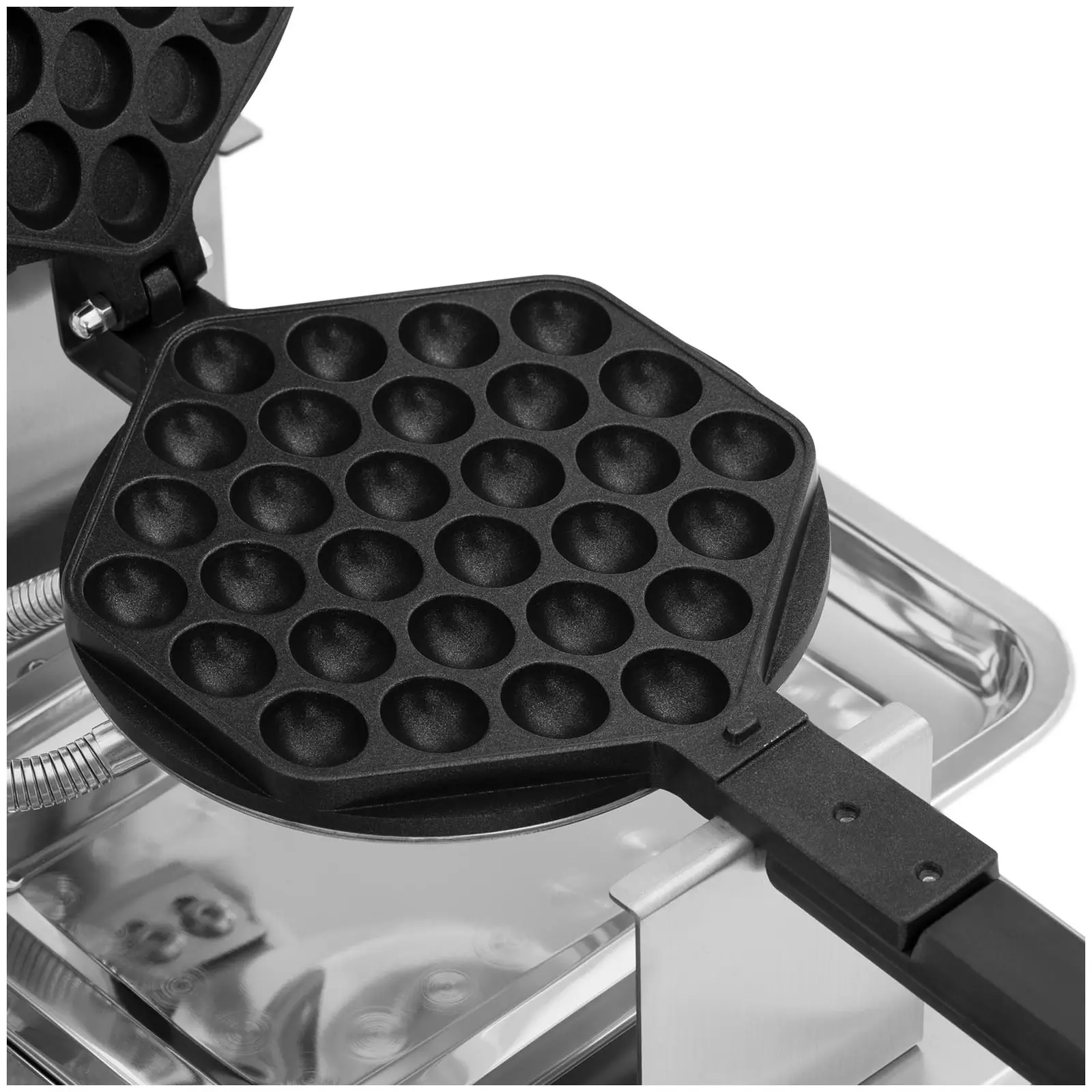 Bublinkový vaflovač - 2 x 1 400 W - 50–250 °C - časovač 0–5 min - Royal Catering (Tvar: Round)