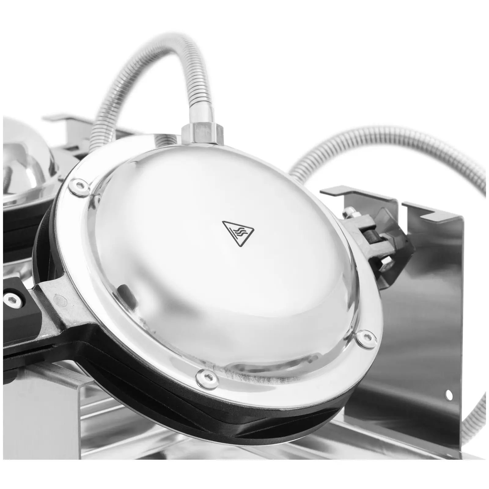 Bublinkový vaflovač - 2 x 1 400 W - 50–250 °C - časovač 0–5 min - Royal Catering (Otočení o 180°: Ano)