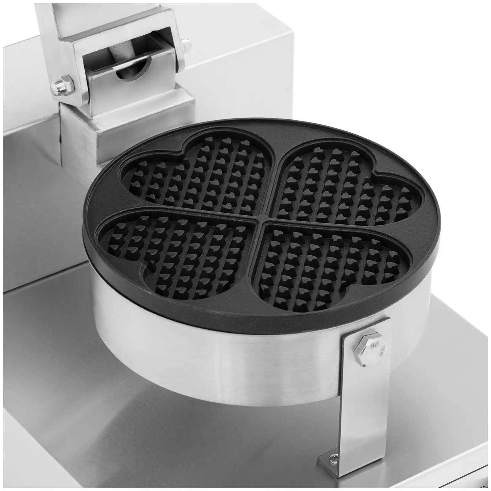 Waffle Maker - heart-shaped - 1000 W - 50 - 300 ° C - timer - 10 mm - Royal Catering