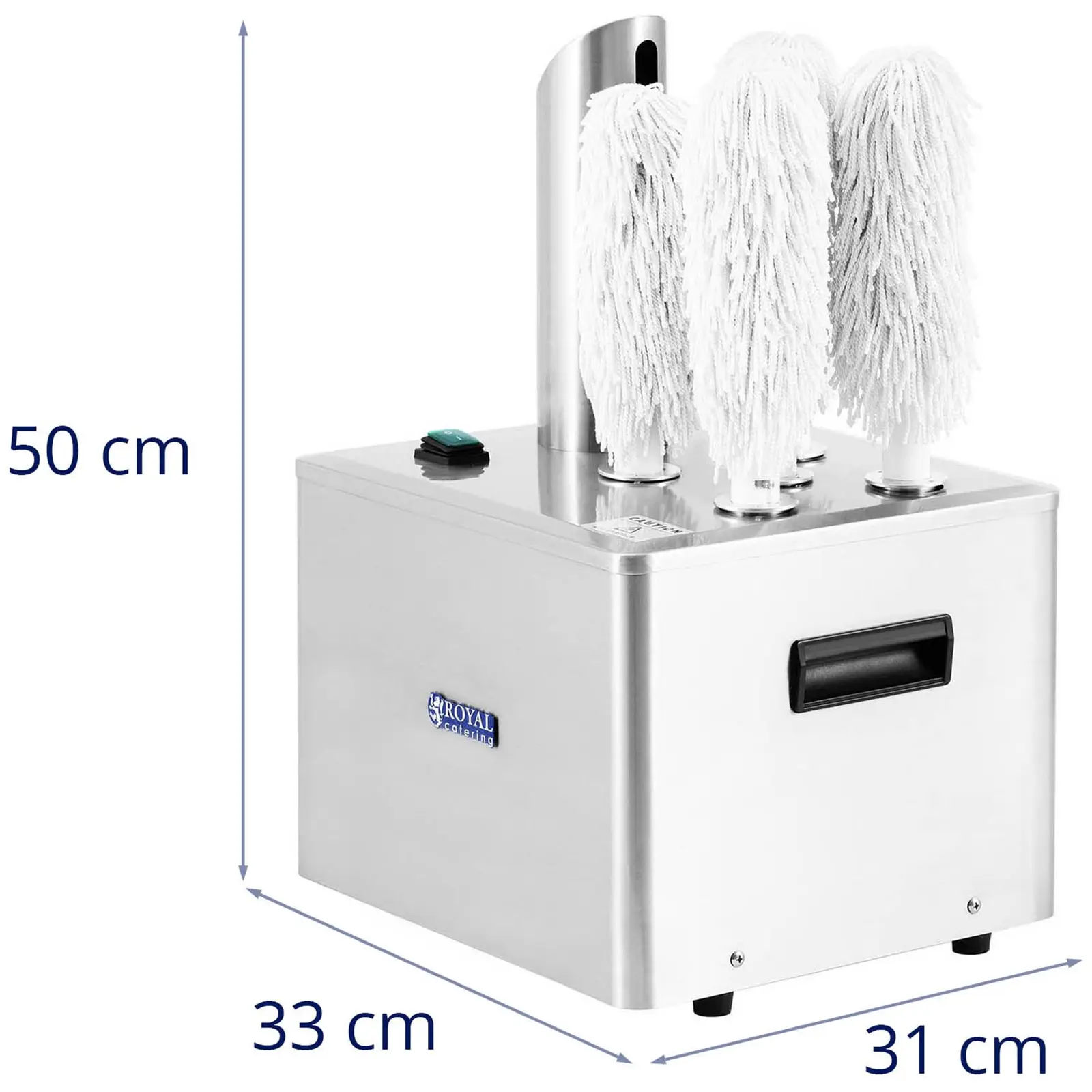 Leštička sklenic - 5 kartáčů - 1 320 W - 330 sklenic/hod - Royal Catering (Výkon [W]: 1320)