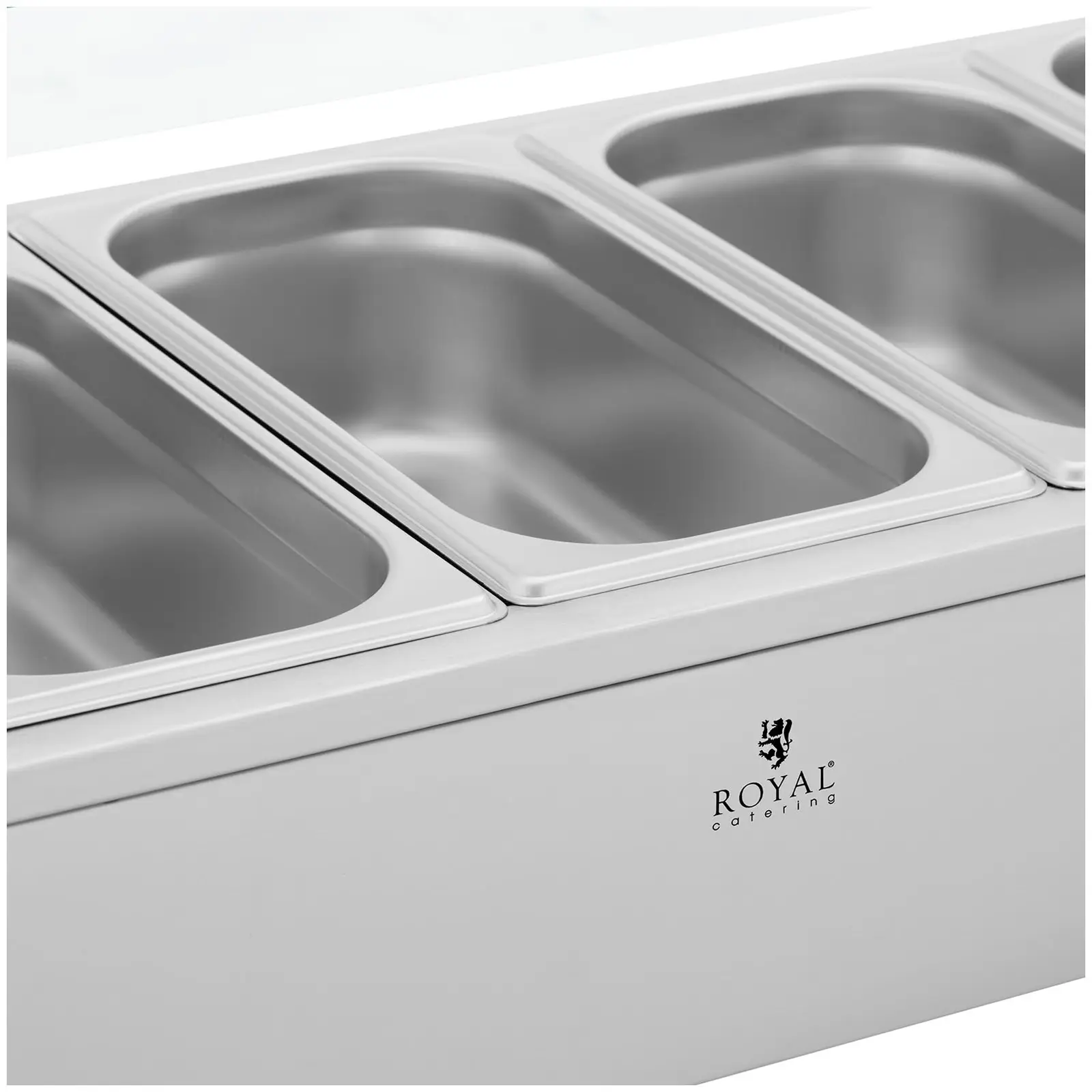 Bain Marie - 6 GN 1/3 kontejner - Royal Catering (Krycí sklo: Ano)