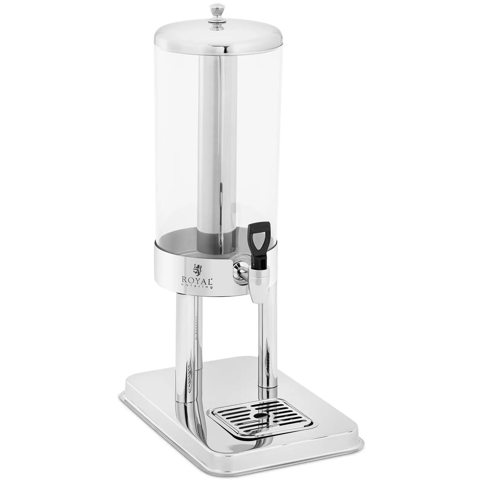 Dispensador de bebidas frías - 5,5 L - con sistema de refrigeración - acero inoxidable/plástico - Royal Catering