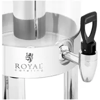 Juicedispenser - 5.5 L - med kjølesystem - rustfritt stål / plast - Royal Catering 