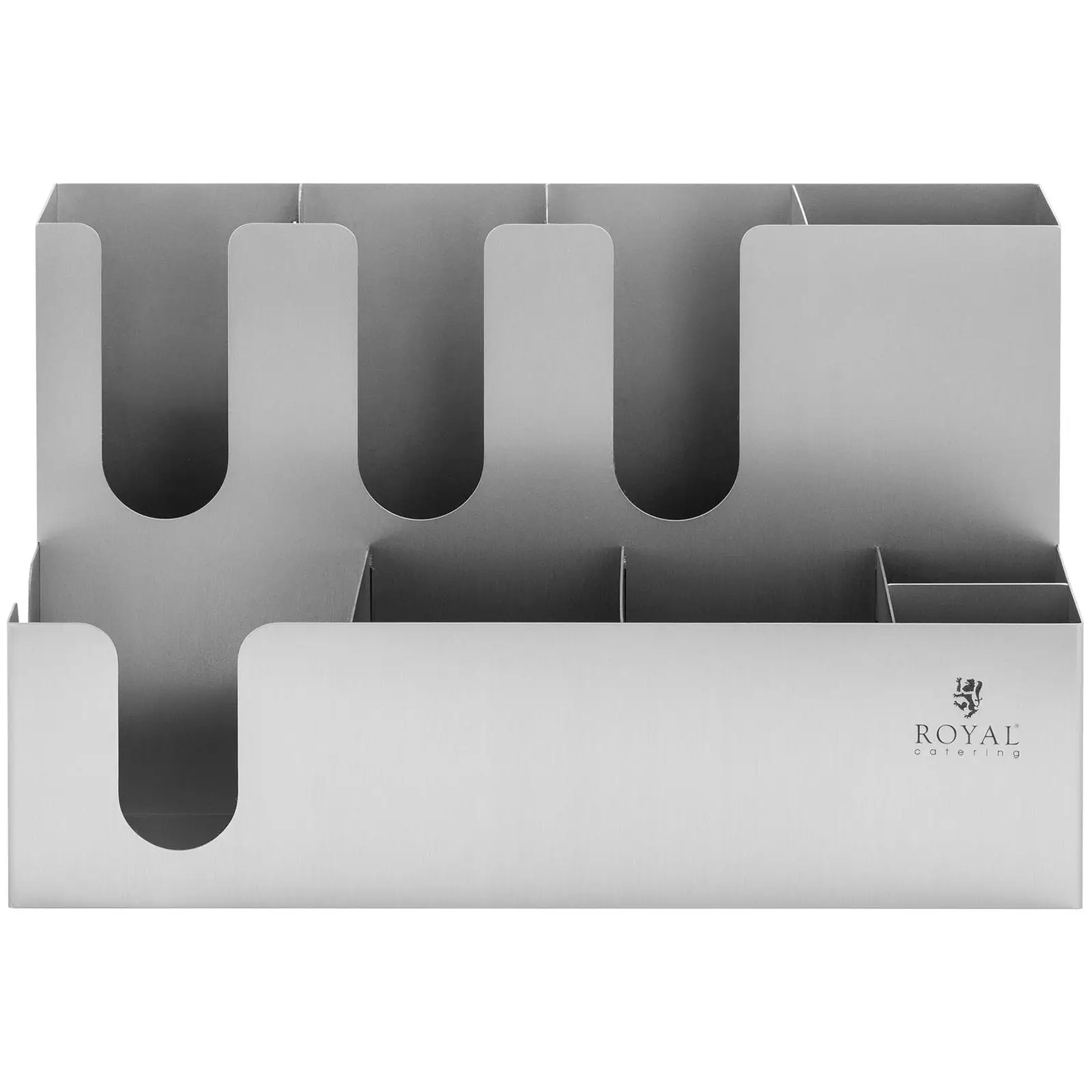 Stojan na hrnek a víčko - 9 Ventilátor - nerezová ocel - Royal Catering (Rozměry (DxŠxV): 40.5 x 23.5 x 24 cm)