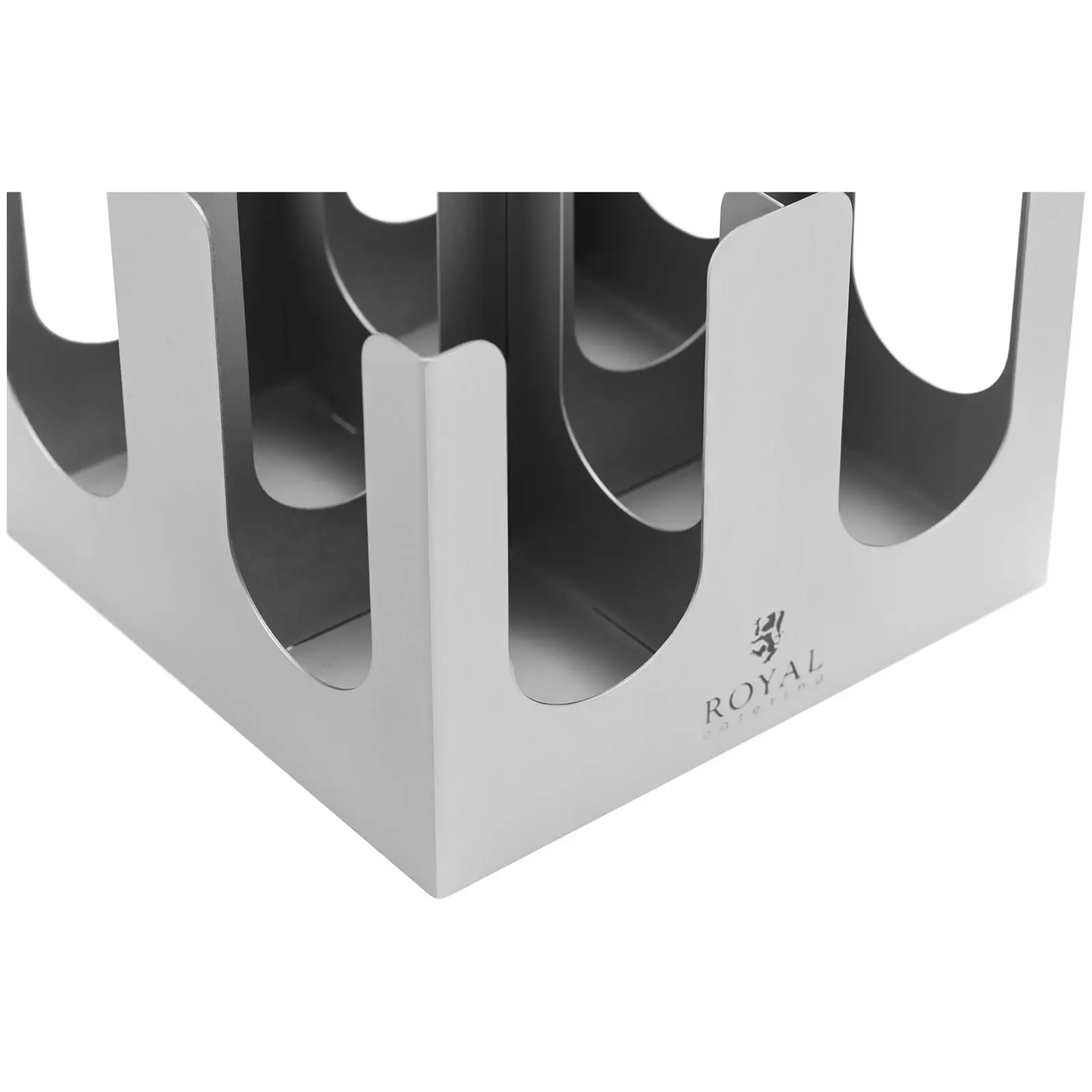 Stojan na hrnek a víčko - 4 Ventilátor - nerezová ocel - Royal Catering (Materiál: Ušlechtilá ocel)