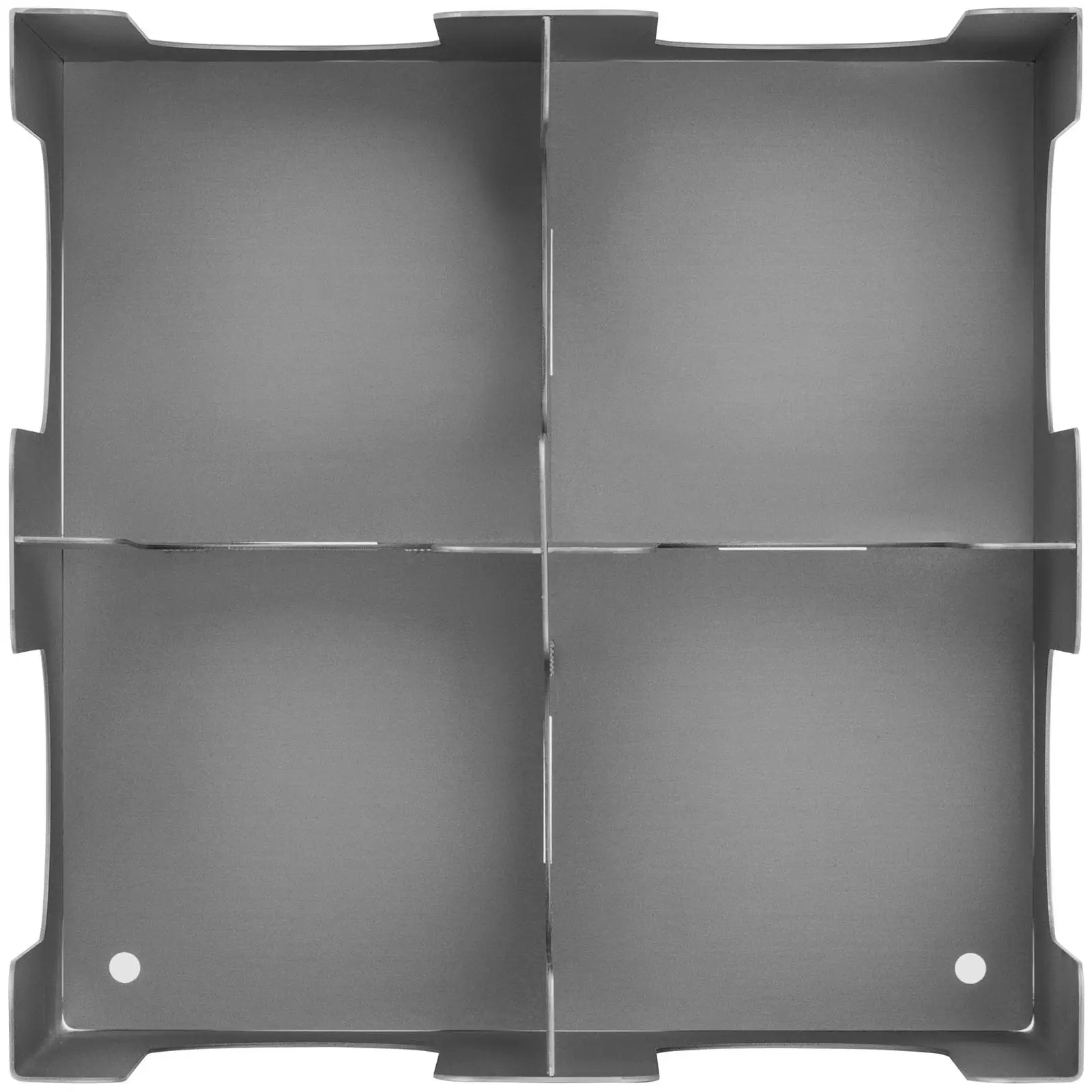 Stojan na hrnek a víčko - 4 Ventilátor - nerezová ocel - Royal Catering (Barva: Stříbrná)