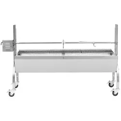 Roasting Spit - with motor - 40 kg - stainless steel - grill spit length: 137 cm