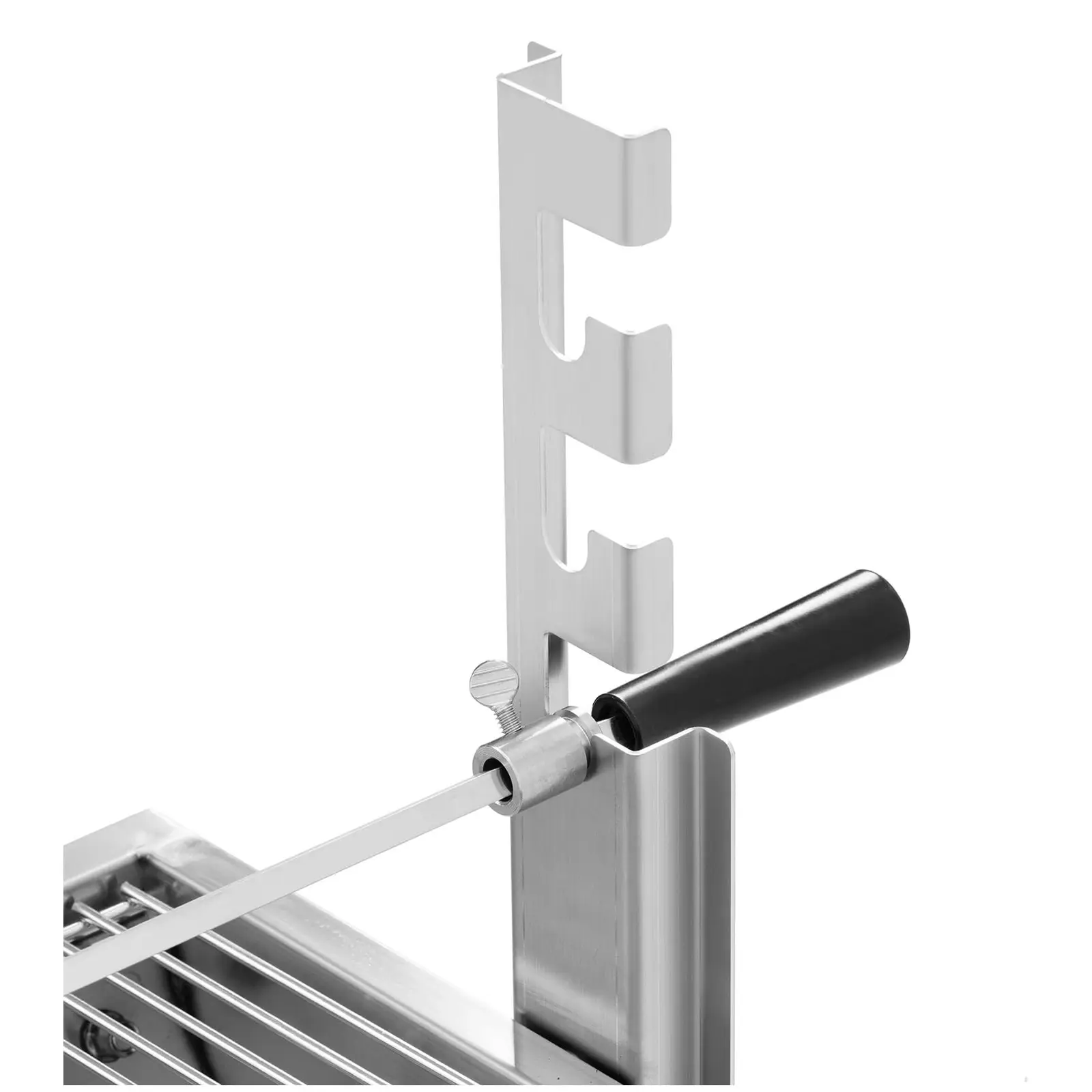 Barbecue tourne broche - Motorisé - 15 kg - Longueur de la broche : 82 cm - Inox (Longueur de la broche: 82 cm)