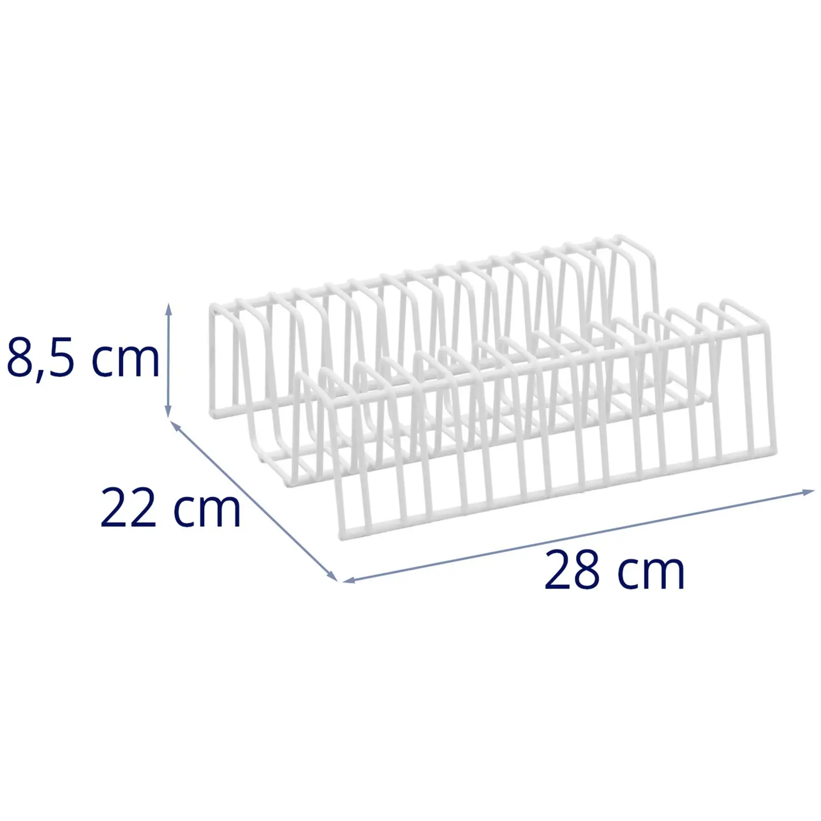 Stojan na řezné kotouče - 15 kotoučů - Royal Catering (Barva: Bílá)