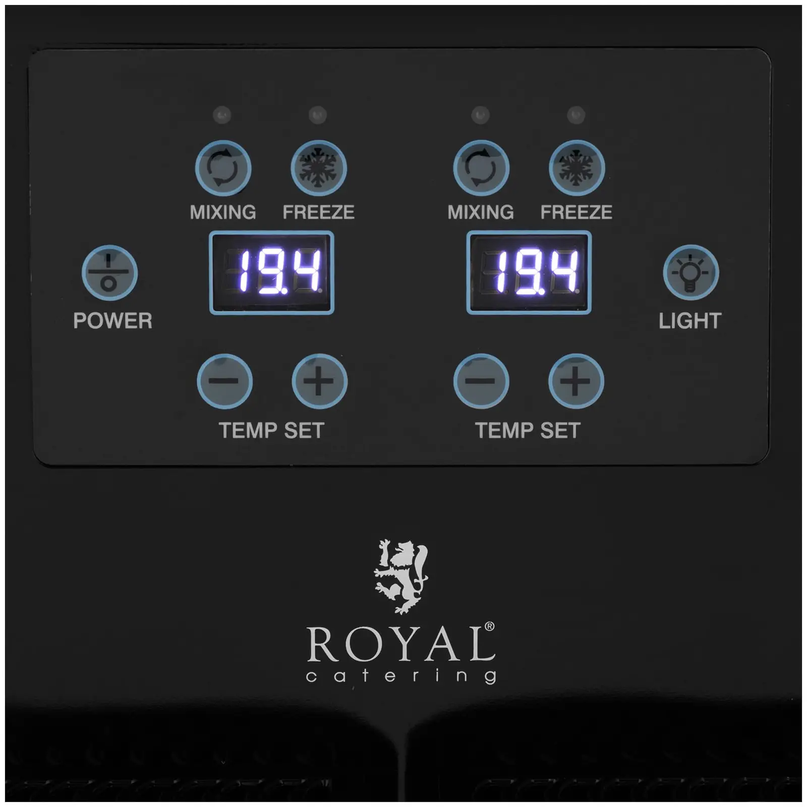 B-zboží Výrobník ledové tříště - 2 x 2 l - digitální ovládací panel - Royal Catering