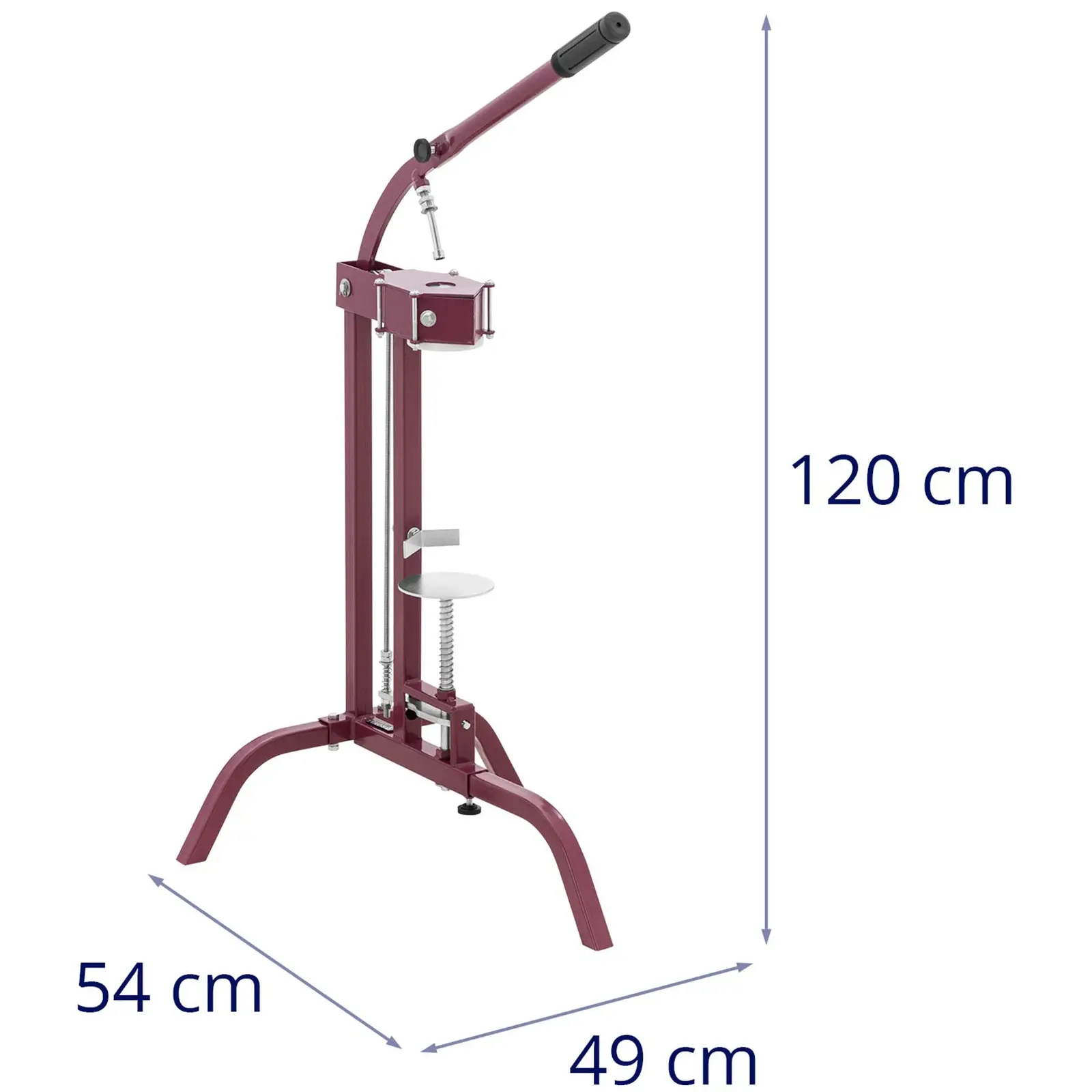Boucheuse sur pied - 375 ml / 750 ml / 1.5 l - env. 300 bouteilles/h - Royal Catering (Taille des bouteilles: 375 ml / 750 ml / 1.5 l)