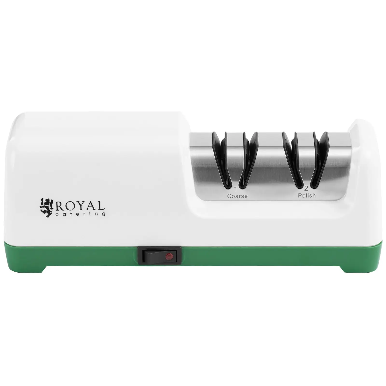 Electric Diamond Knife Sharpener - 2 levels - 20° - white - Royal Catering