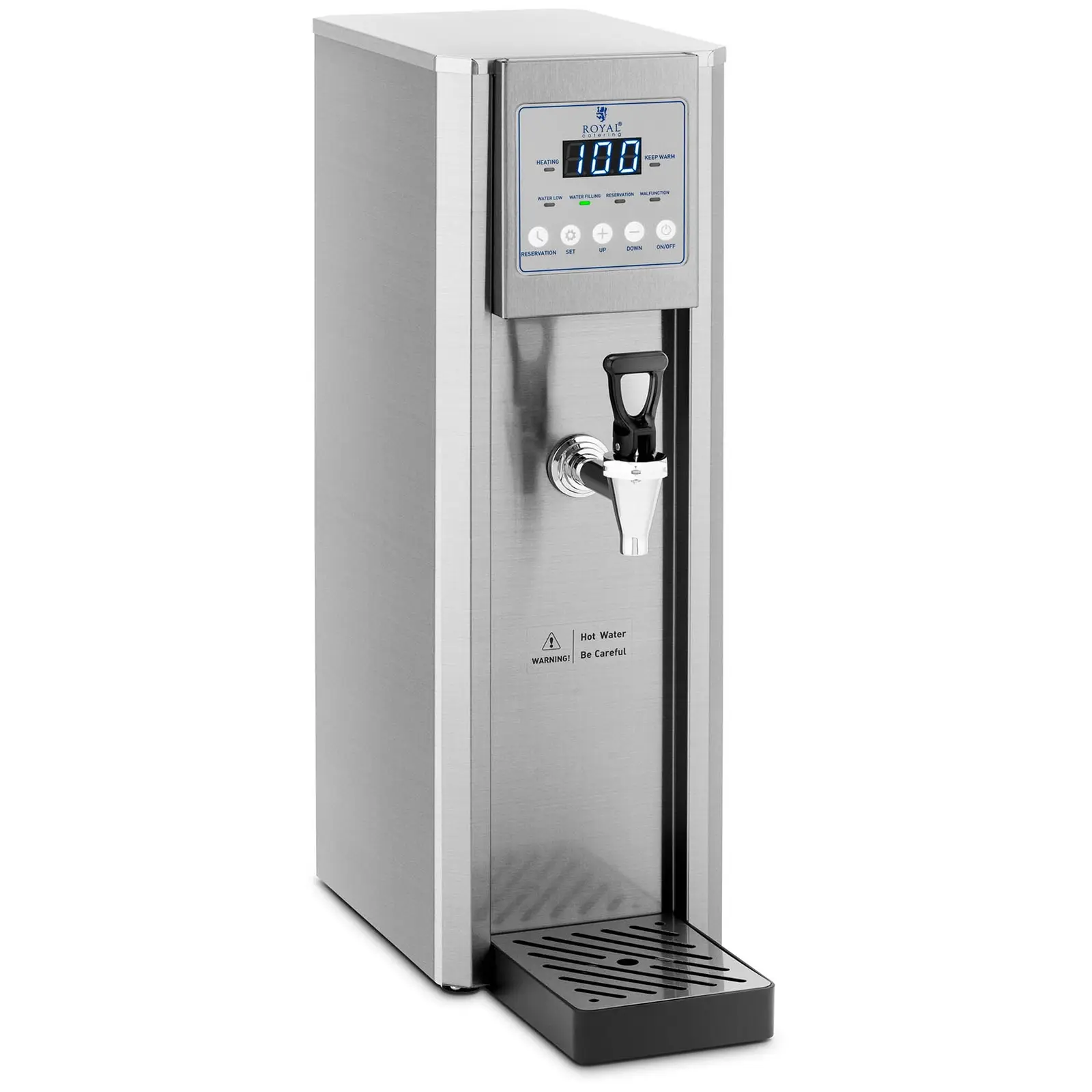 Hervidor de agua - 8 L - 2100 W - toma de agua - Royal Catering