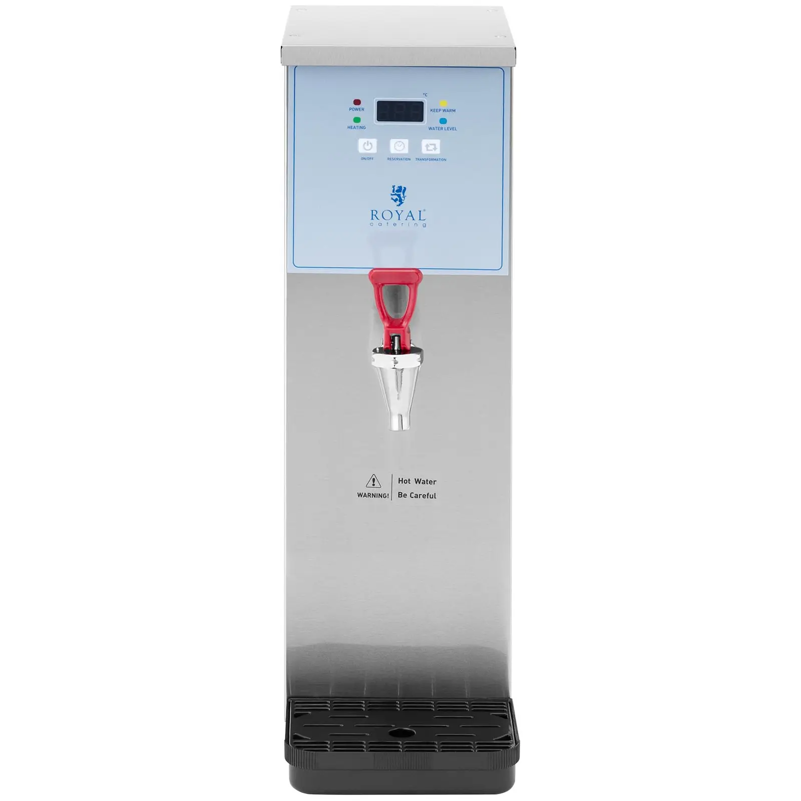 Dávkovač horké vody - 10 l - 3000 W - přípojka vody - Royal Catering (Materiál: Ušlechtilá ocel)