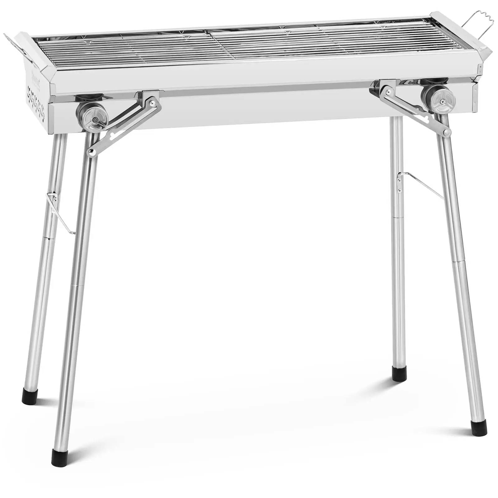 Grătar cu cărbuni - cu 2 grătare - 41 x 25 / 31 x 25 cm - oțel inoxidabil / oțel galvanizat - Royal Catering