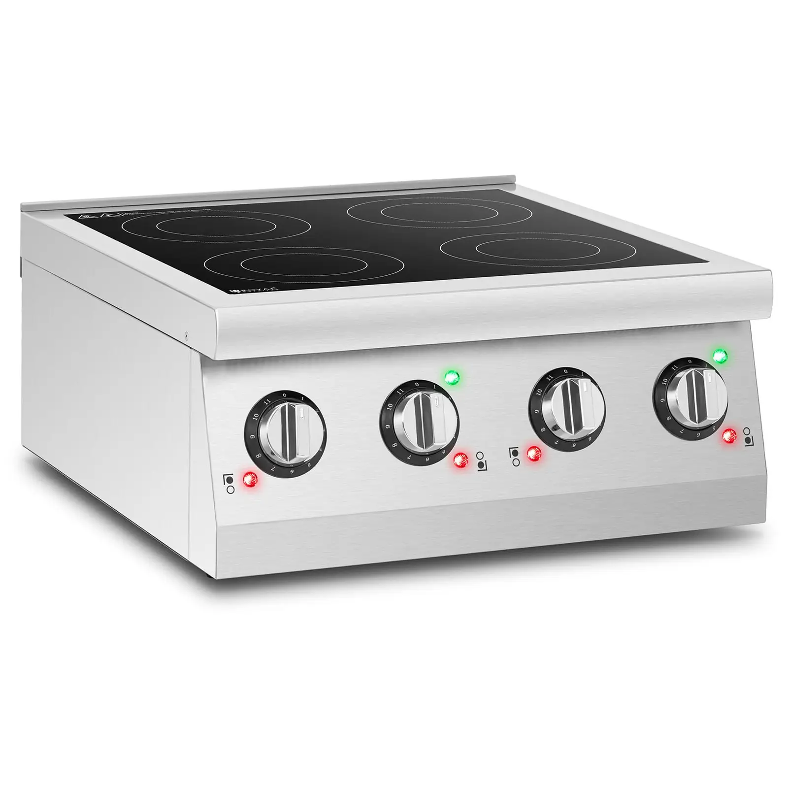 Induktionsplatte - 6000 W - 4 x 26 cm - 240 °C - Royal Catering