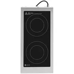 Induction Hob - 2 plates - Ø 12 - 26 cm - portable - Royal Catering