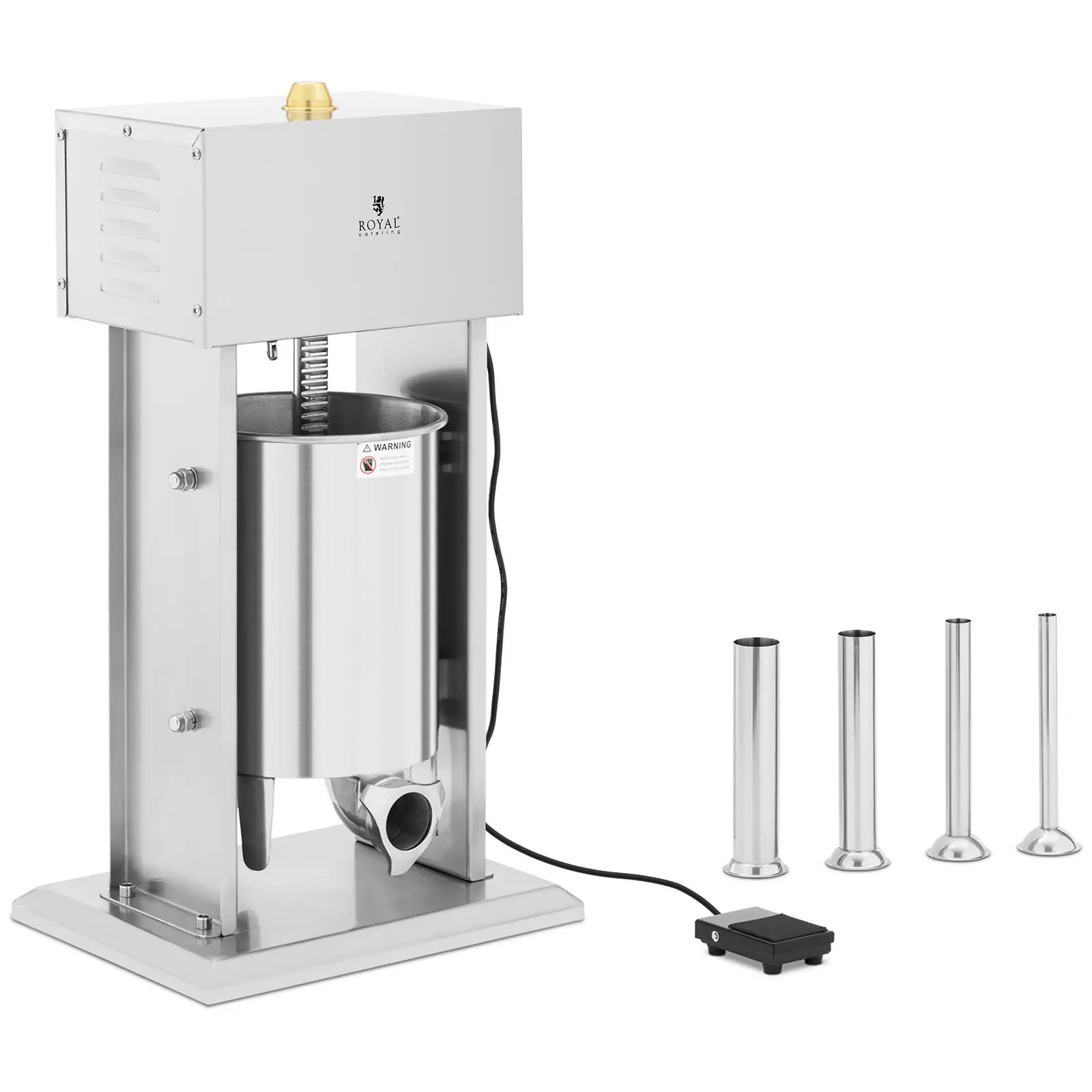 Brugt Pølsestopper - 10 l - elektrisk - inkl. 4 pølsetragte - Royal Catering