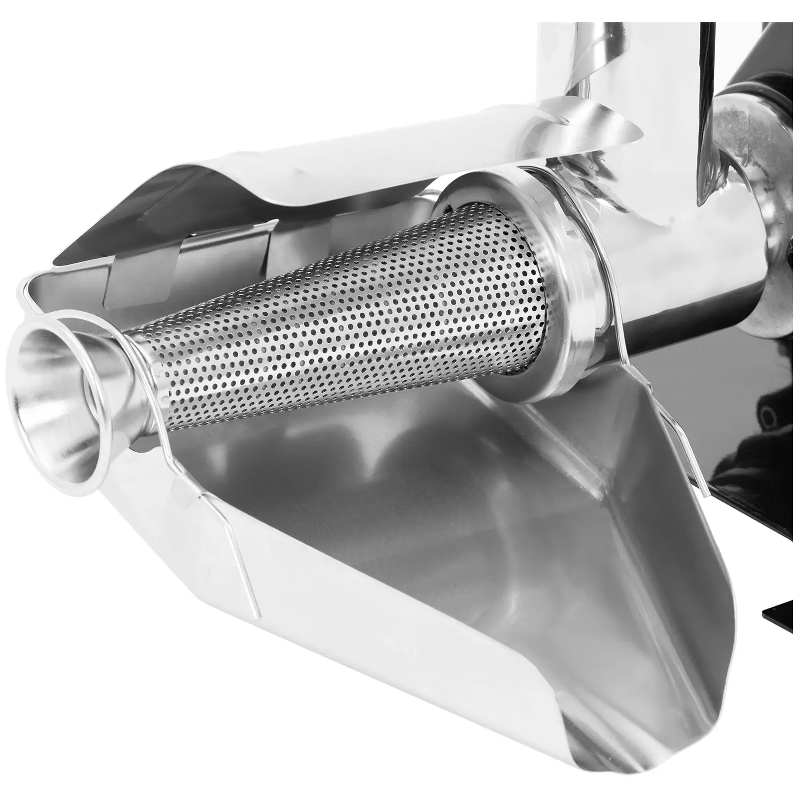 Presse tomate électrique - 450 W - 80 tr/min - acier inoxydable - Royal Catering (Pieds en caoutchouc: Oui)