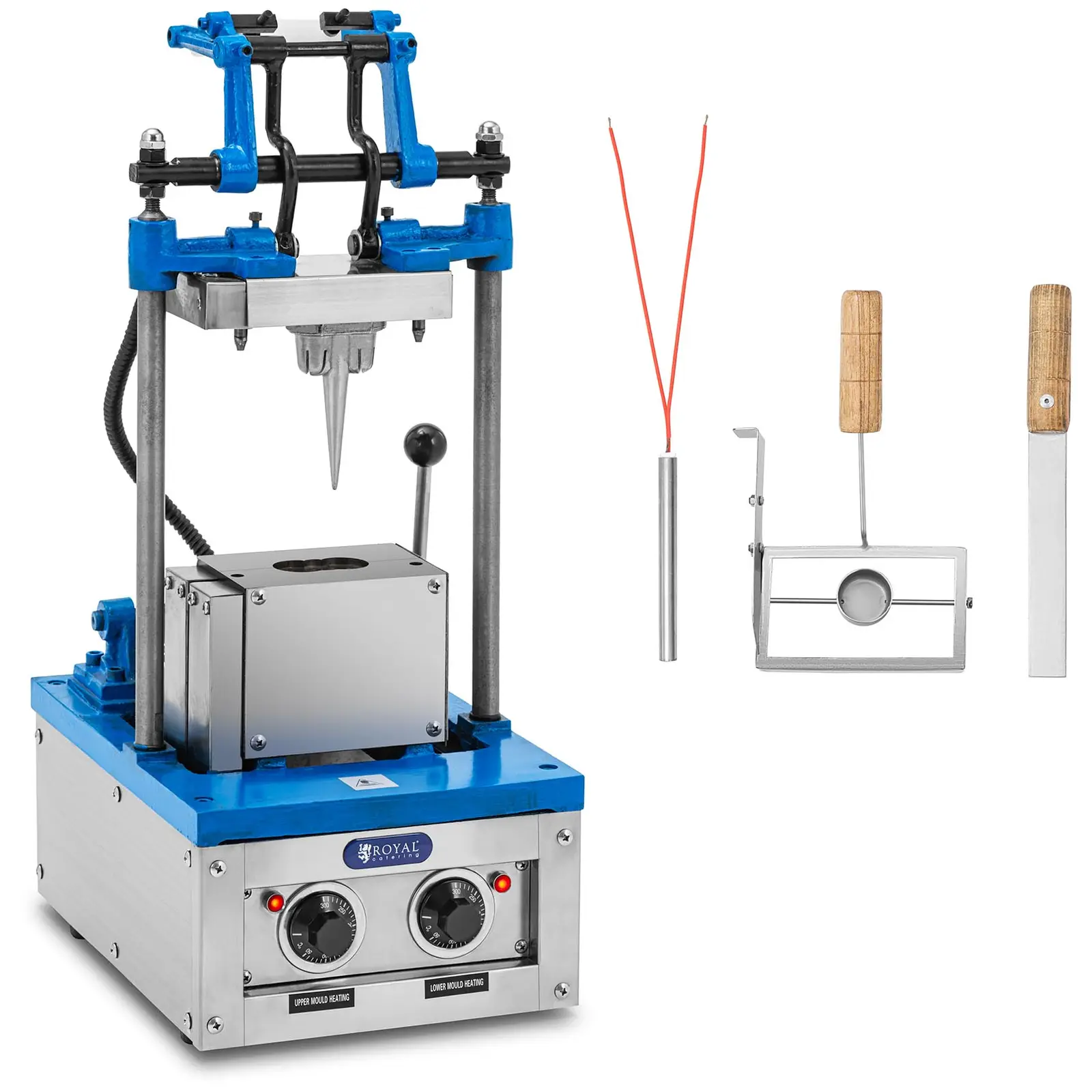 Waffeleisen für Eiswaffeln - 50 - 60 Waffeln/h - 74 x 124 mm - Royal Catering