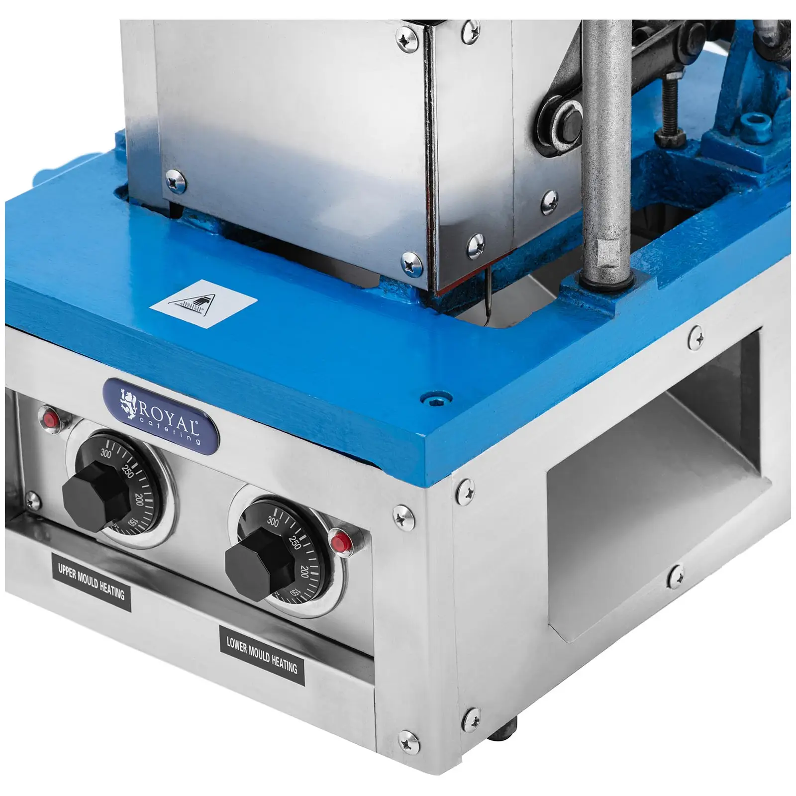Stroj na výrobu zmrzlinových kornoutů - 2100 W - 50 - 60 ks/h - 60 - 120 s - Royal Catering  (Materiál: Ušlechtilá ocel)