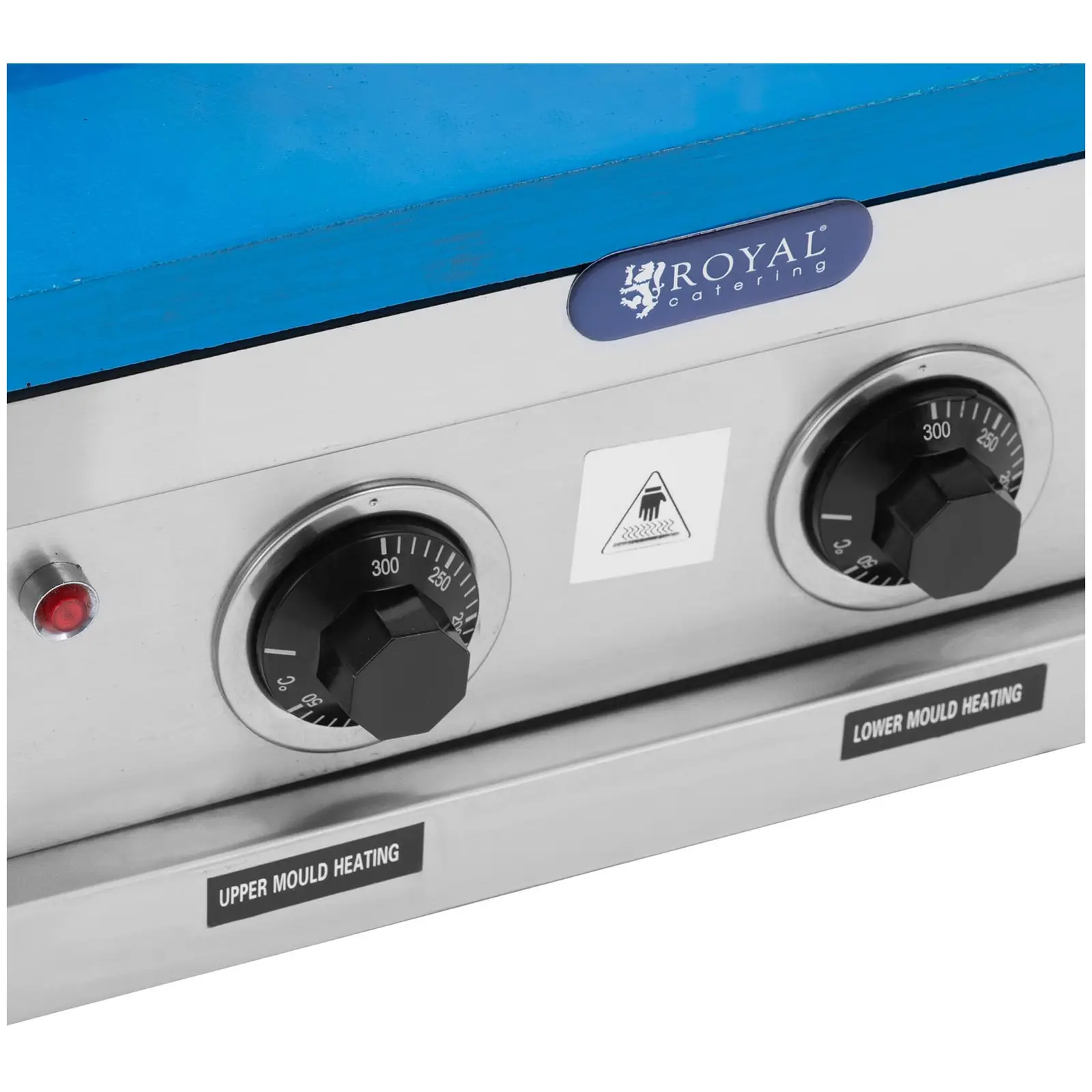 Stroj na výrobu zmrzlinových kornoutů - 4200 W - 100 - 120 ks/h - 60 - 120 s - Royal Catering (Materiál: Ušlechtilá ocel)