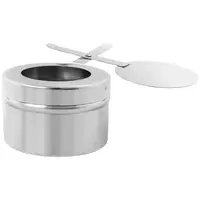 Chafing Dish - Rotondo - Accenti dorati - Coperchio protettivo - 6 L - Royal Catering