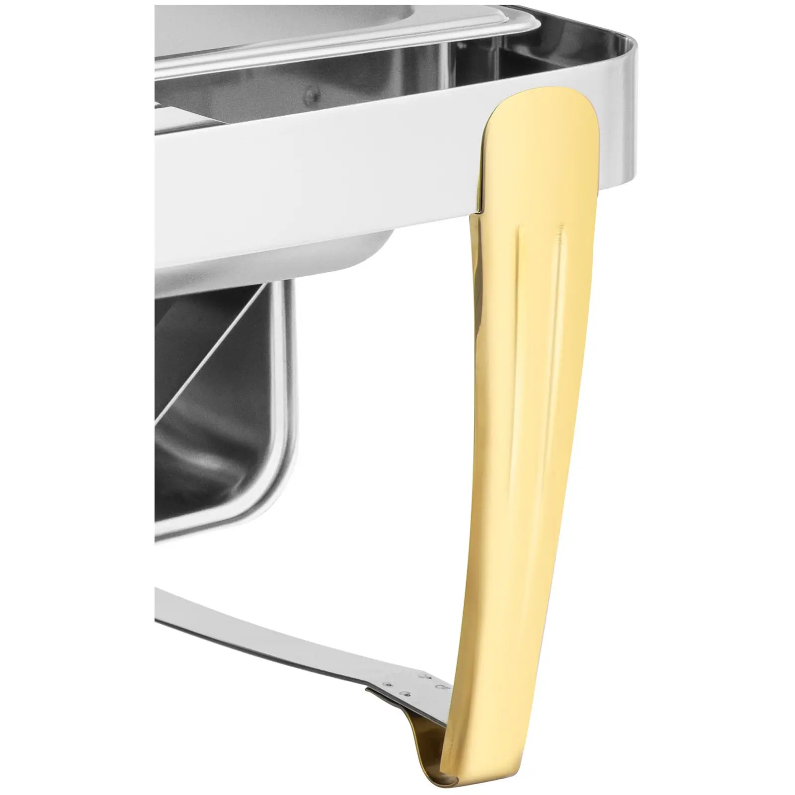 Chafing Dish - GN 1/1 - pozlacení - rolovací kryt - 9 l - palivové články: 2 - Royal Catering (Materiál: Ušlechtilá ocel)