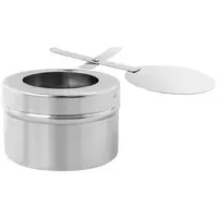 Chafing Dish - rund - Goldakzente - 4,5 L - 1 Brennstoffzelle - Füße klappbar - Royal Catering