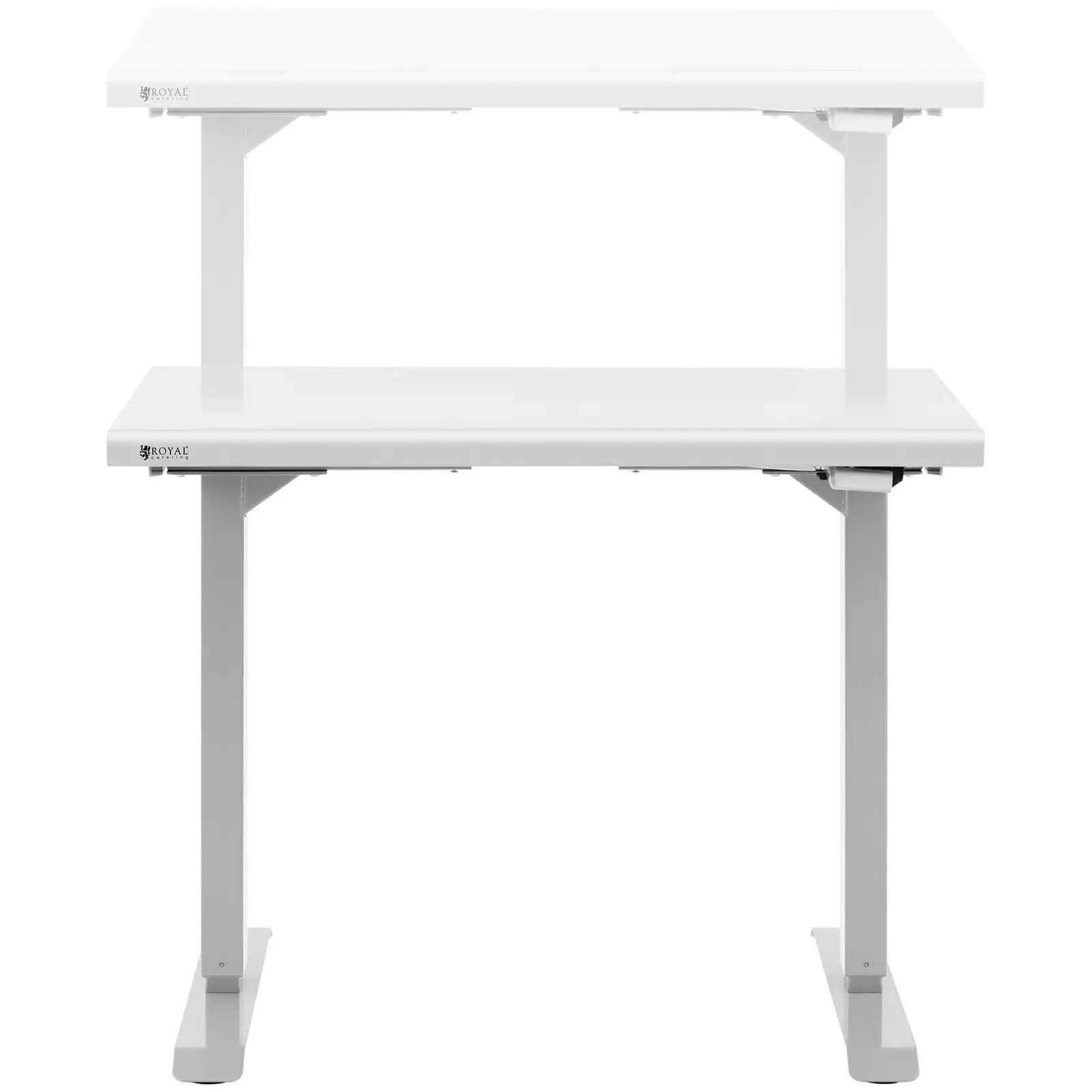 Stainless Steel Table - height adjustable - 96 x 60 x 71,5 - 117 cm - 70 kg load capacity - Royal Catering