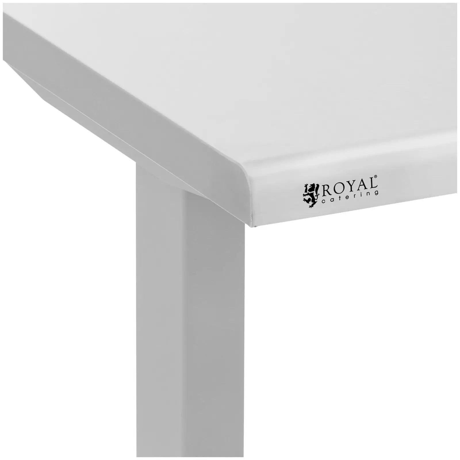 Stůl z ušlechtilé oceli - výškově nastavitelný - 126 x 60 x 71,5–102 cm - nosnost 70 kg - Royal Catering
