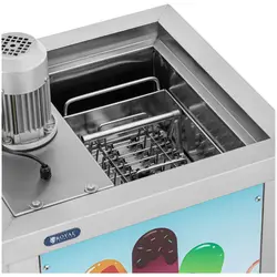 Máquina de gelados - para gelados em palitos (80 ml) - 40 peças (15 min) / 3000 peças (dia) - Royal Catering