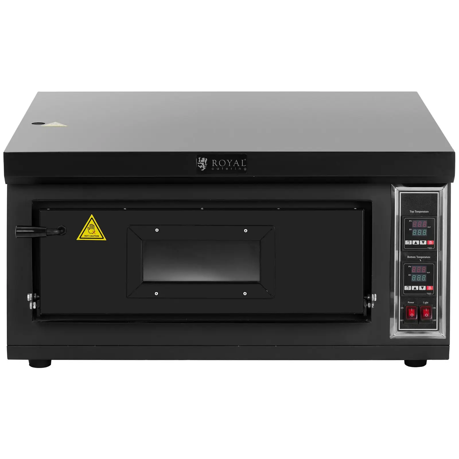Four à pizza électrique - 1 chambre - 4200 W - Ø 58 cm - Royal Catering (Couleur(s): Noir)