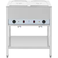 Bain Marie - 1265 W - 2 x GN 1/1 - with substructure - Royal Catering