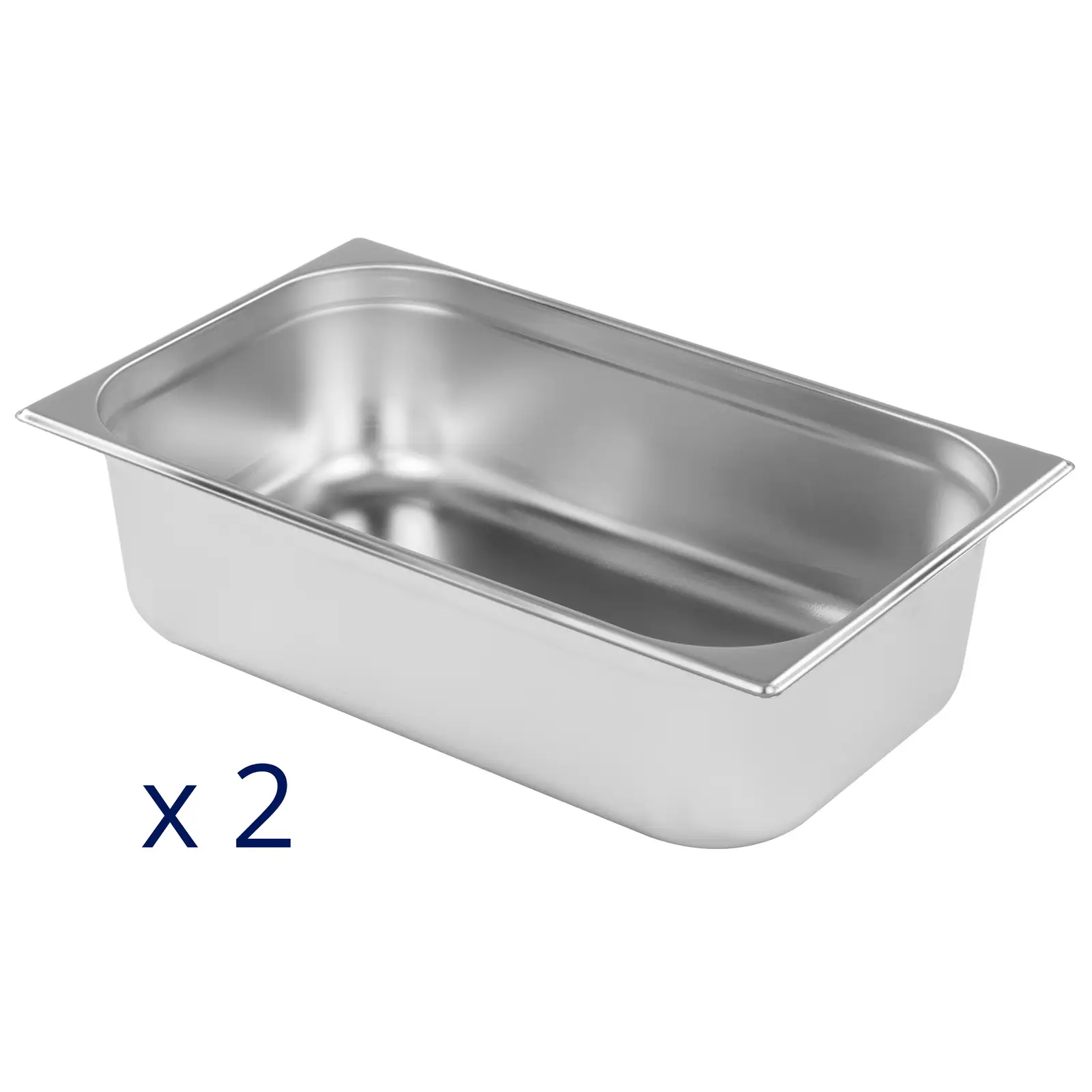 Bain Marie - 1265 W - 2 x GN 1/1 - s podstavcem - Royal Catering (Materiál: Ušlechtilá ocel (201))