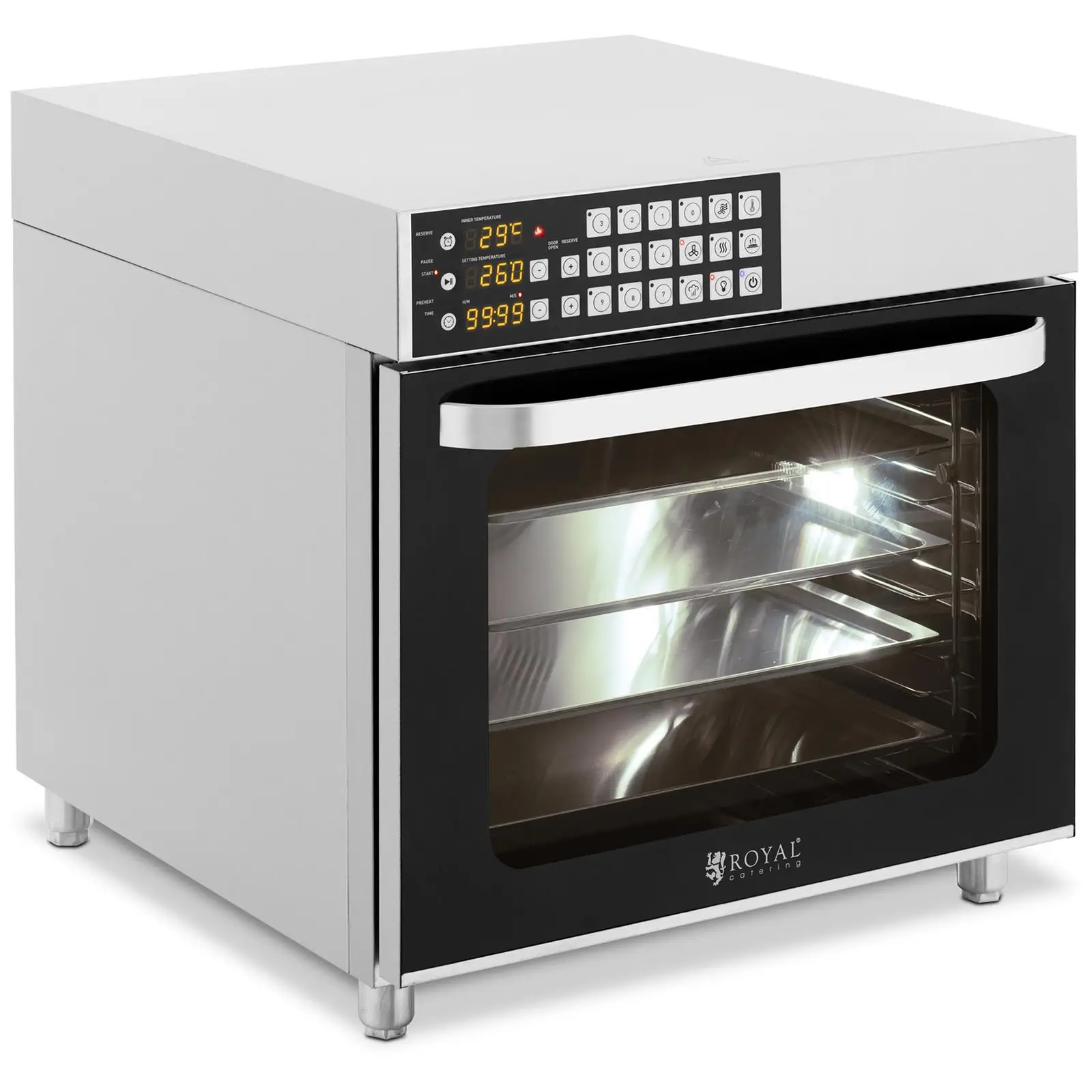Hot air oven - 2800 W - Timer - 6 functions - 4 Trays - 0
