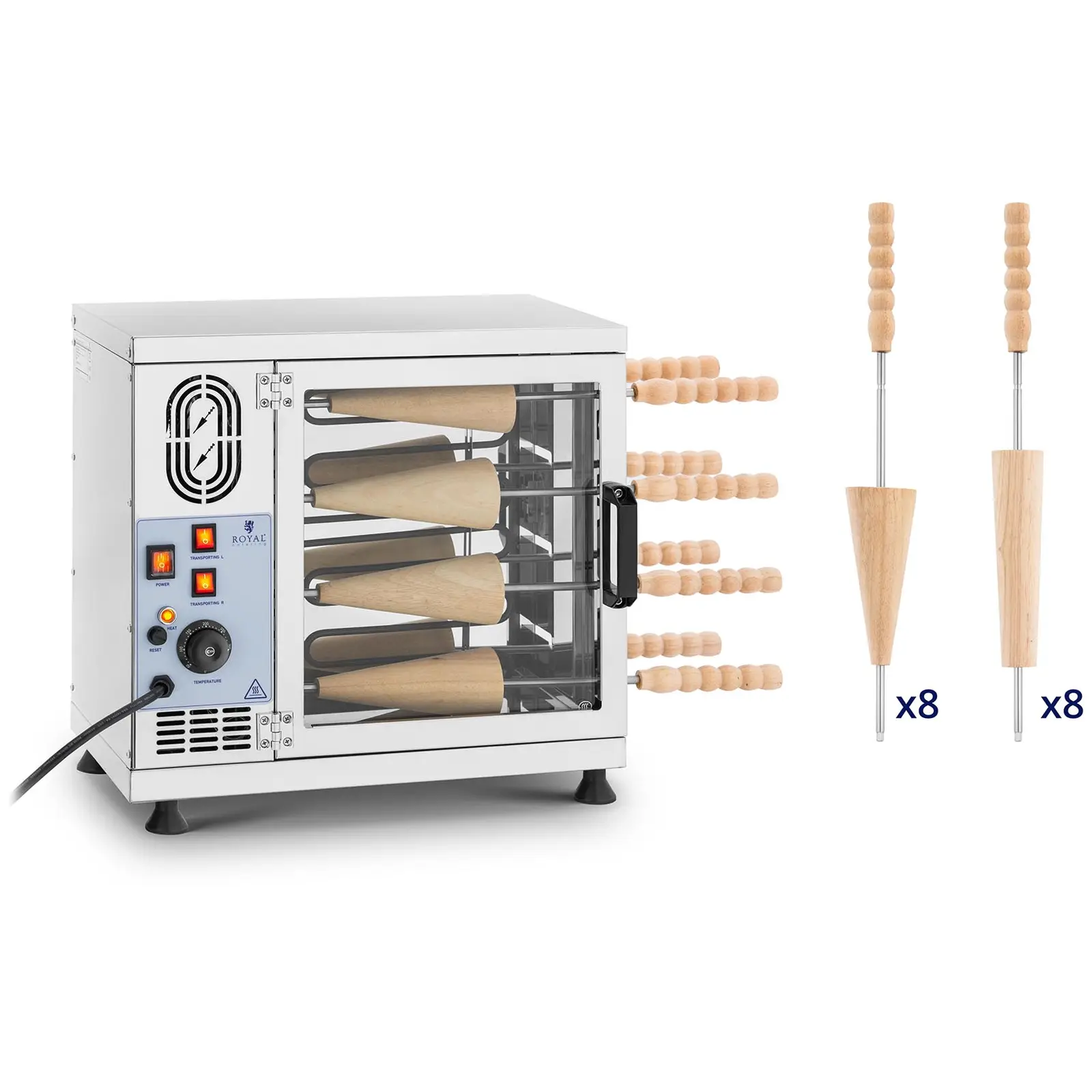 Tourne broche - pour gâteau à la broche - 16 broches - 3500 W - Royal Catering