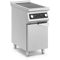 Induktionsspis - 8500 W - 2 kokplattor - 60–240 °C - Förvaringsutrymme - Royal Catering