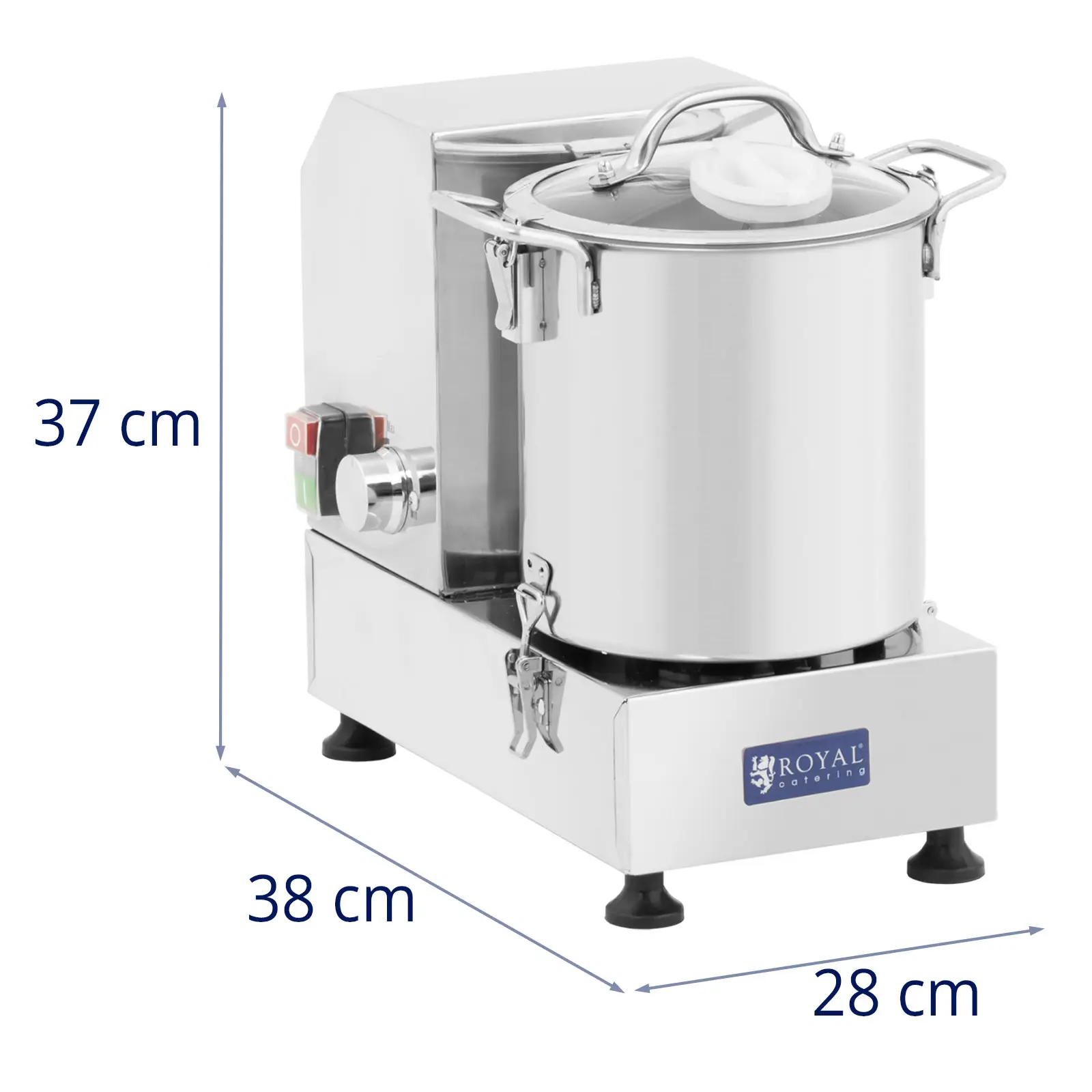 Andrahandssortering Matberedare - 1600–3200 varv/min - 6 l - Royal Catering