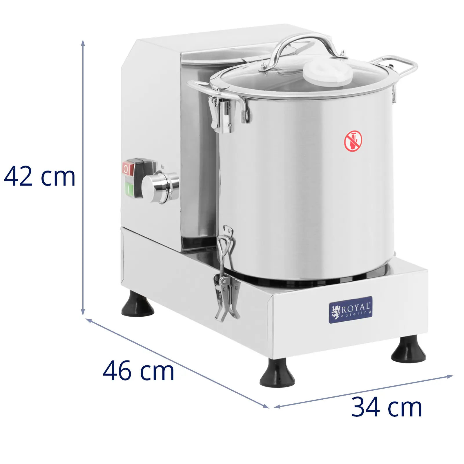 Stolní kutr - 1 800–3 500 ot/min - 9 l - Royal Catering (Napětí [V]: 230)