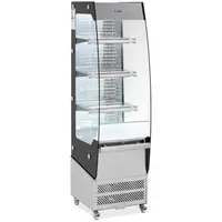 Refrigerated Shelf - 220 L - 3 shelves - 2 - 12 °C - LED - Stainless steel / tempered glass - Royal Catering