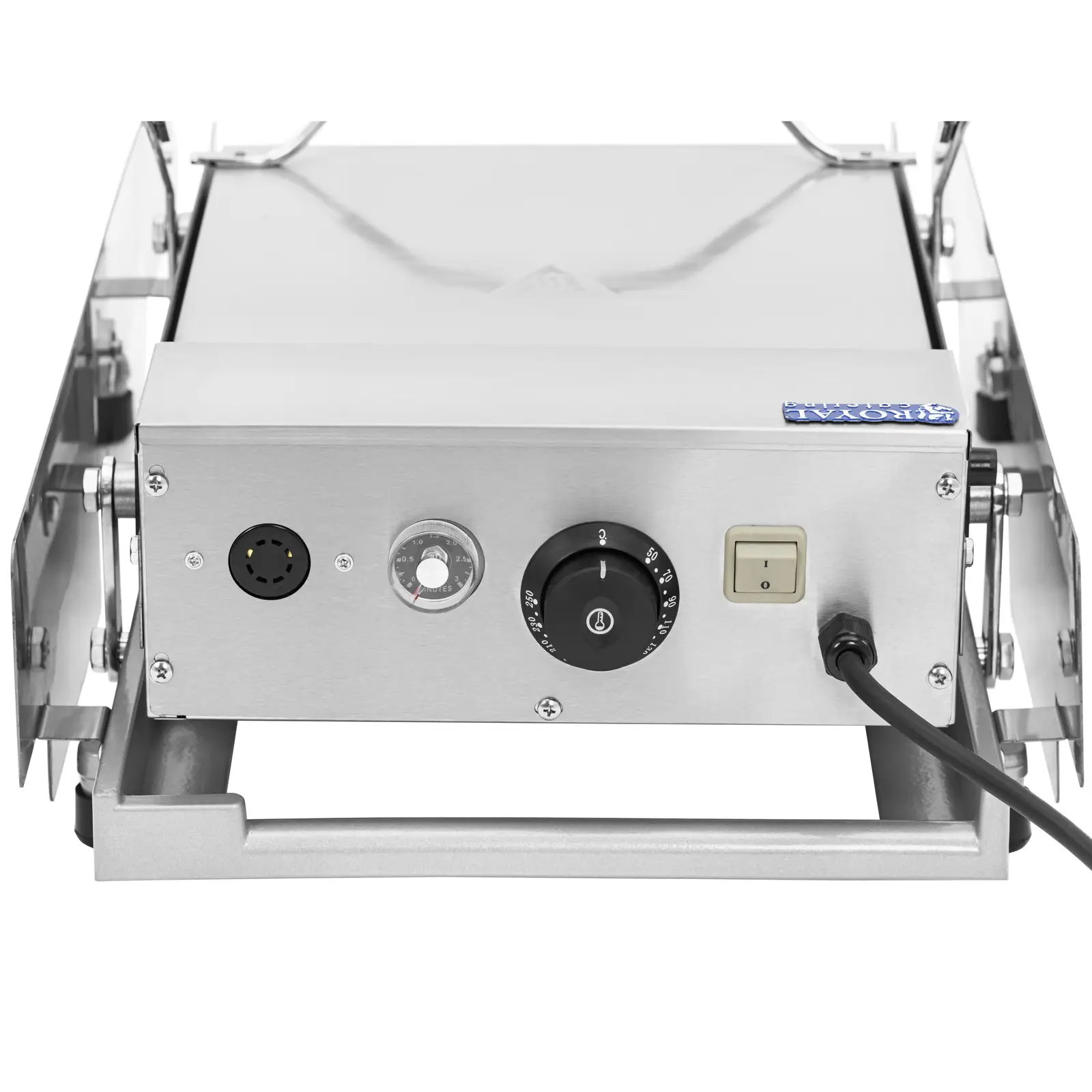 Toaster pain burger - Minuteur avec alarme - 320 x 440 mm - 0-250 °C - Royal Catering (Minuterie: Oui)