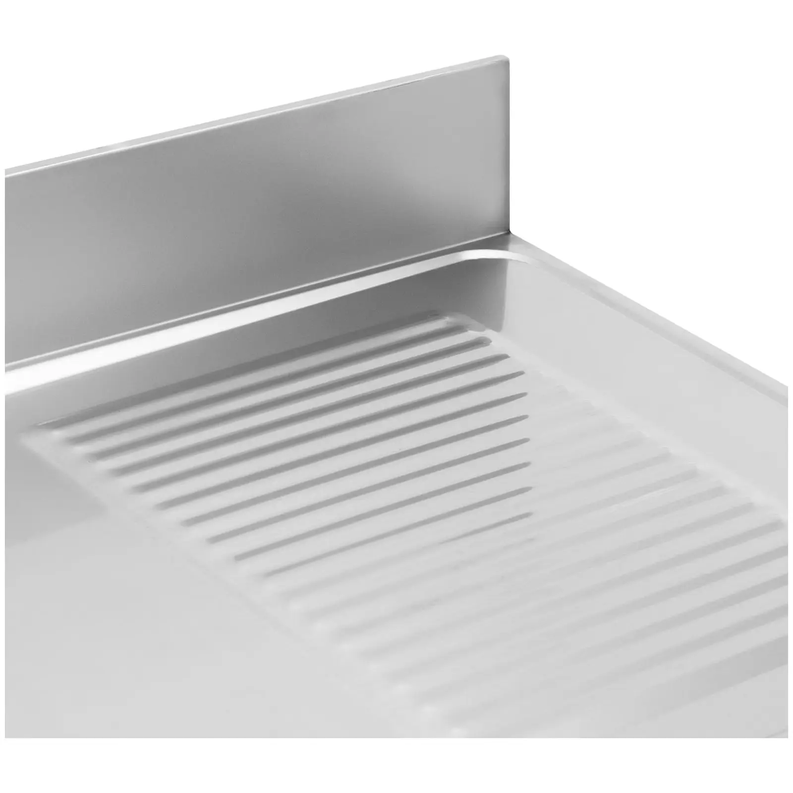 Plonge inox - 1 évier - inox - 160 x 60 x 97 cm - Royal Catering (Avec armoire: Non)