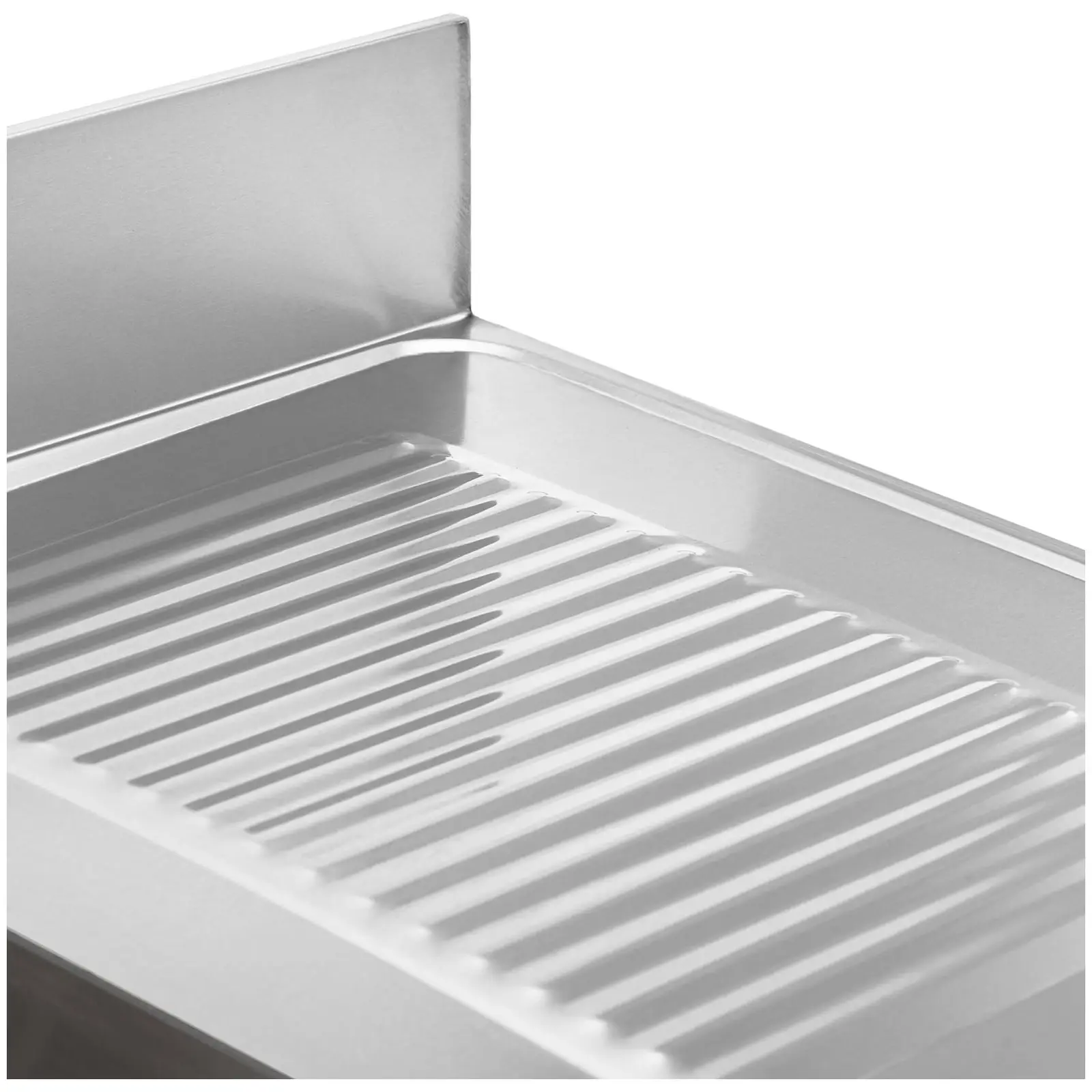 Plonge inox - 2 éviers - inox - 140 x 60 x 97 cm - Royal Catering (Avec armoire: Non)