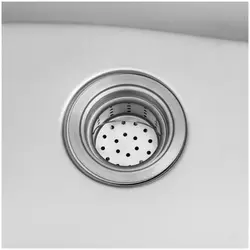 Sink Unit - 2 basins - stainless steel - 160 x 60 x 97 cm - Royal Catering